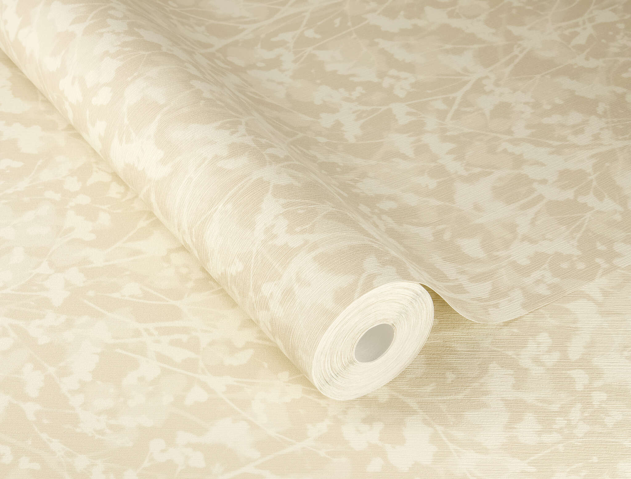 10-720747 Detailaufnahmen 1 Detailed image of Wallpaper with plant silhouettes and a fine vertical texture