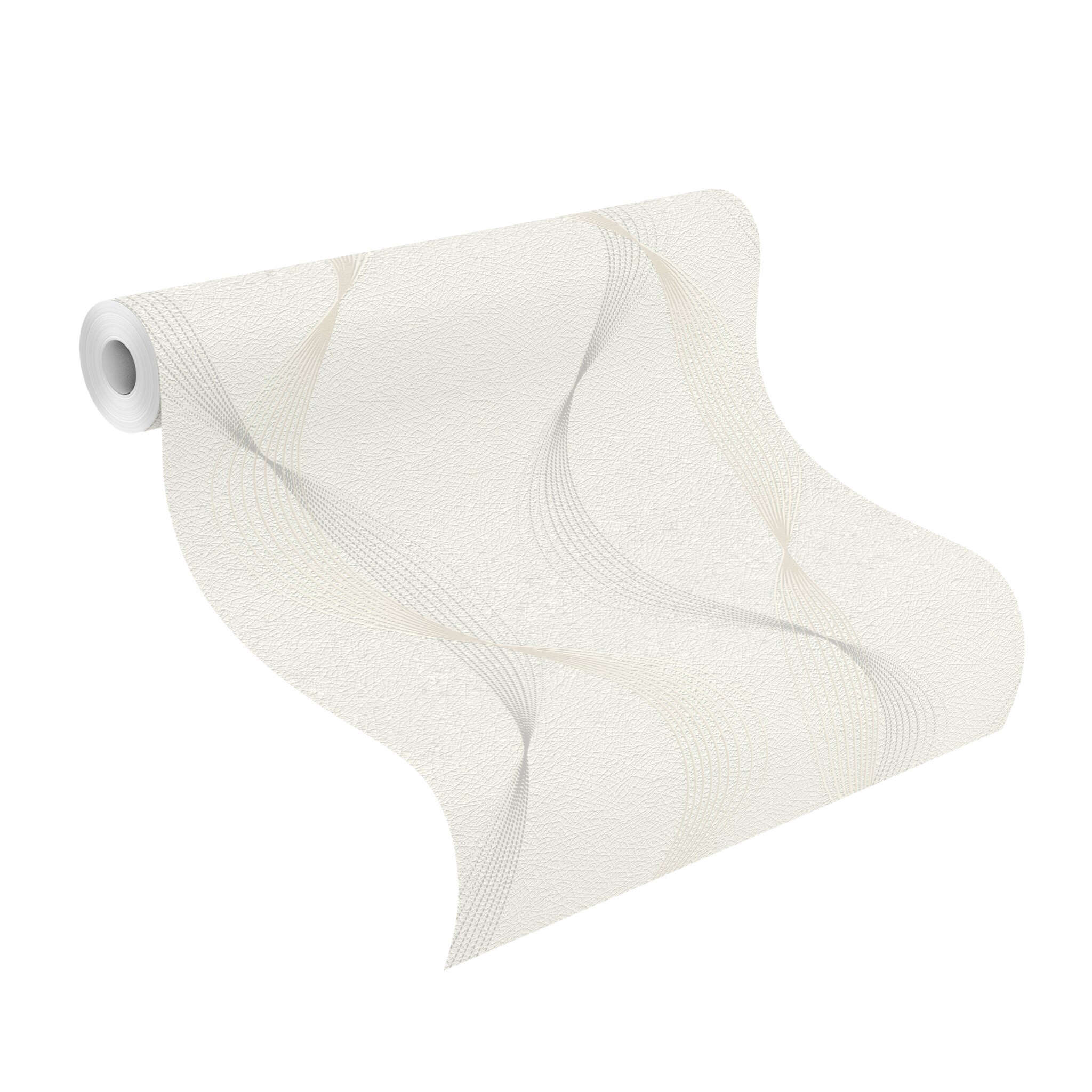 10-475678 Rolle abgerollt 1 Rouleau de déroulé avec Motif ondulé organique dans des tons naturels chauds