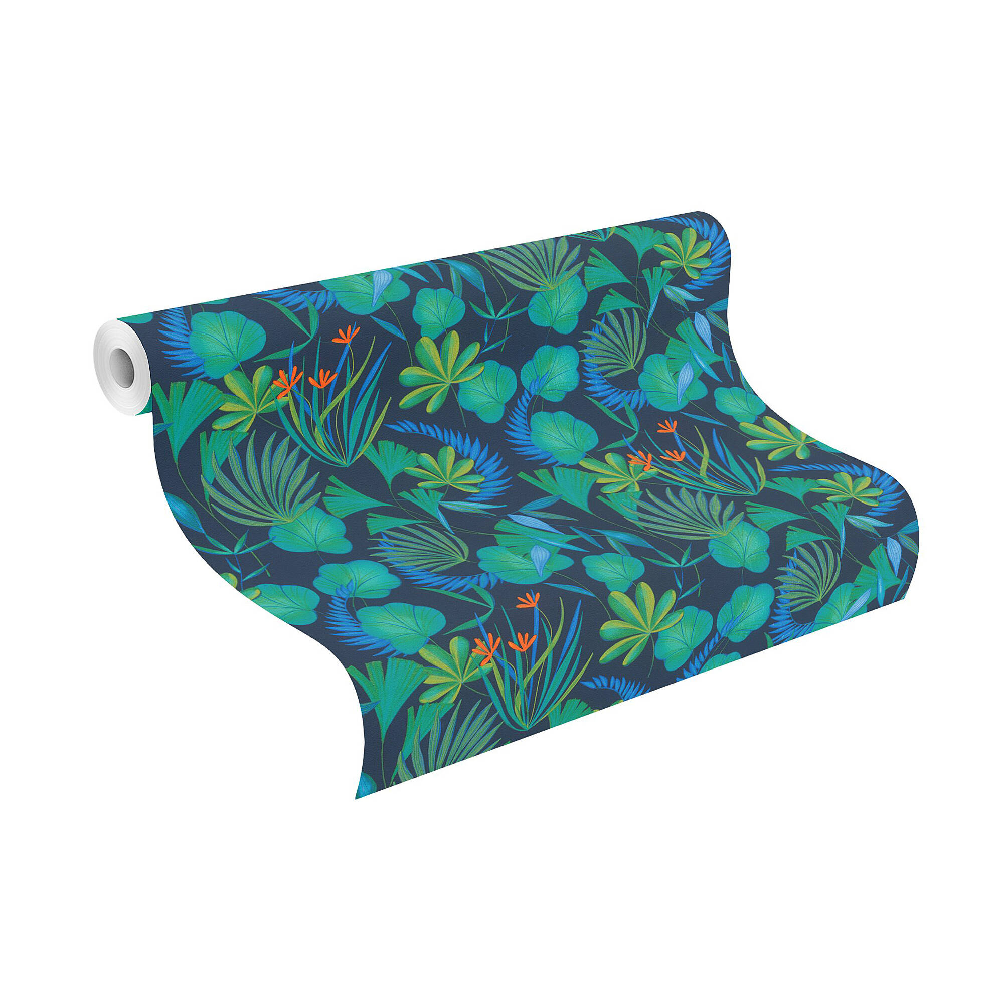 10-466607 Rolle abgerollt 1 Vliestapete in Blau-Azurblau Selection Vinyl/Vlies 466607