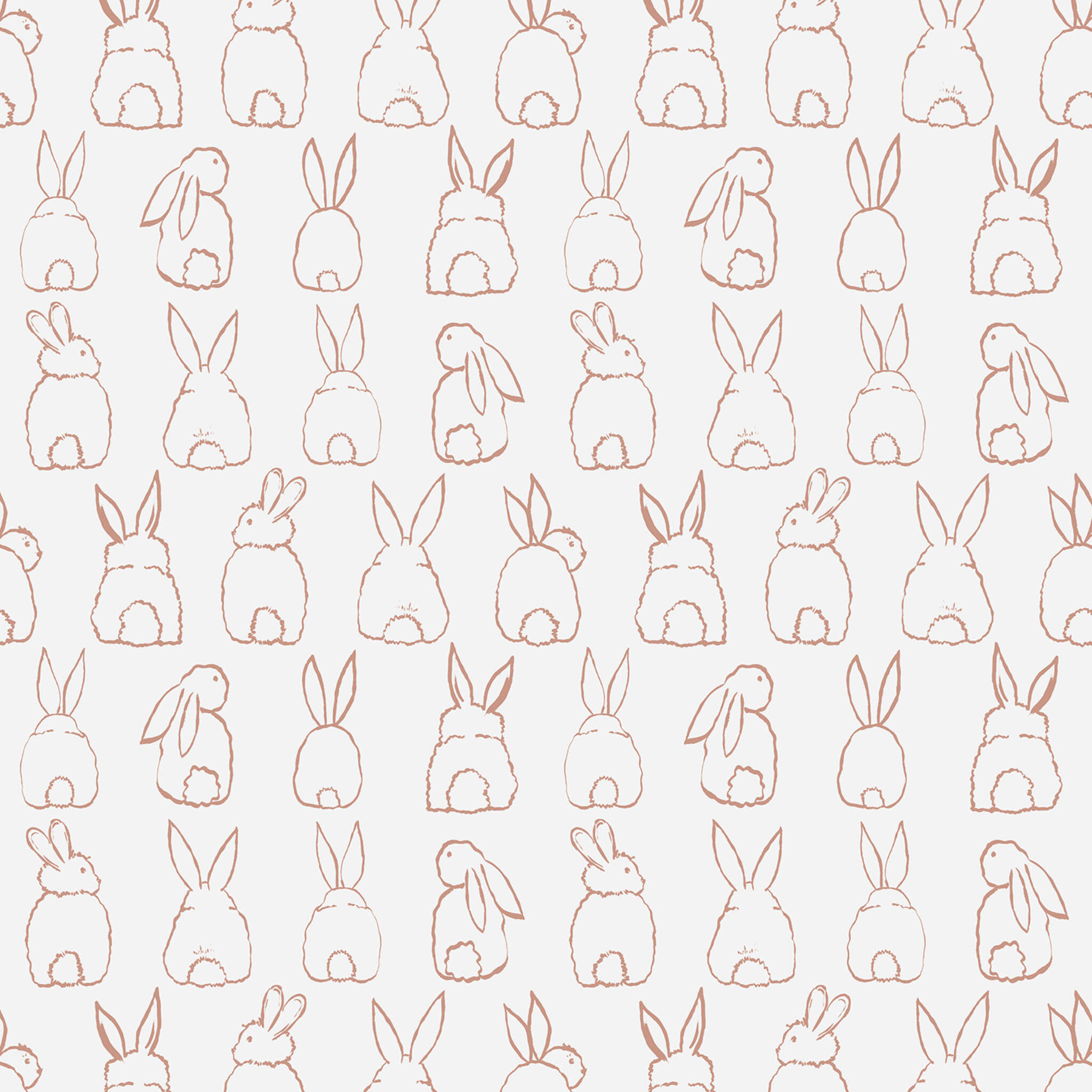 10-300158 D2C Vorschaubild 1 Fototapete Bunnies in Rosa | Roomblush - RB304