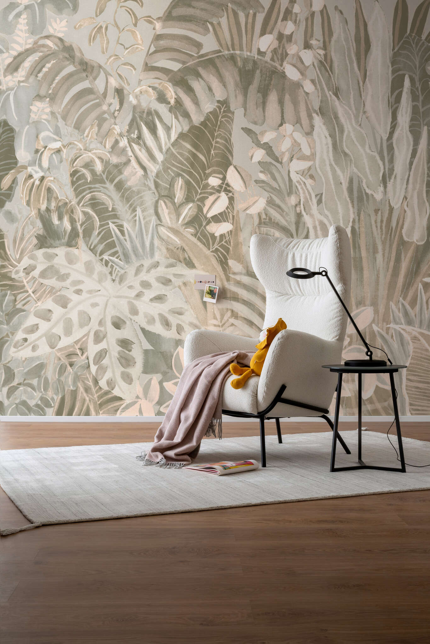 10-366679 Raumbilder 1 SCHÖNER WOHNEN photo wallpaper collection mural XXL BOTANICAL in light gray 366679