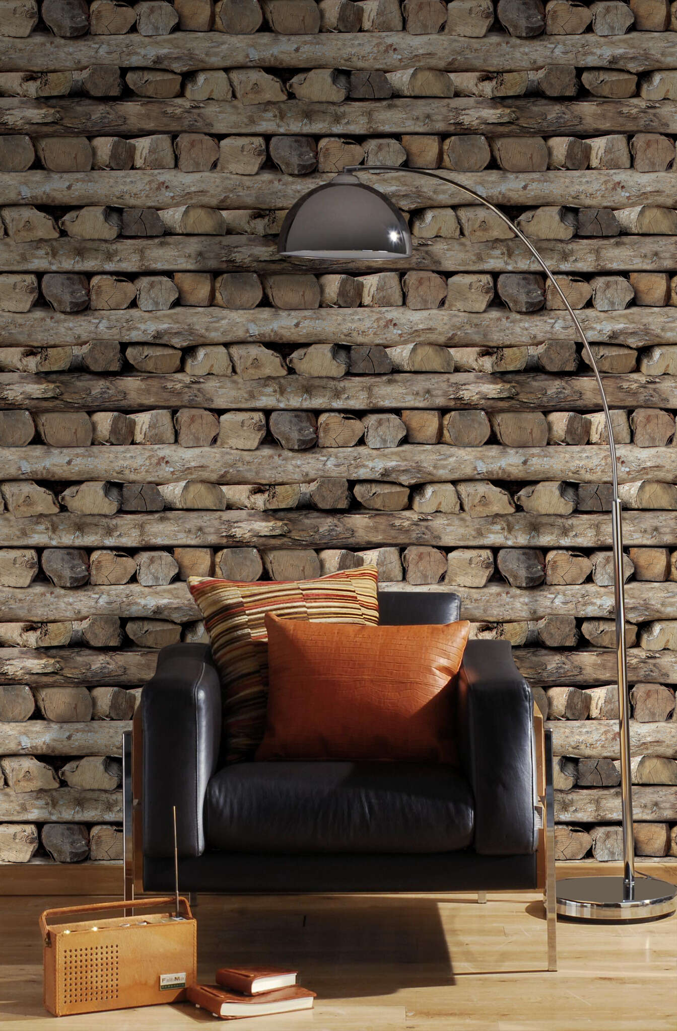 10-931808 Raumbilder 3 Non-woven wallpaper in brown-dark brown Selection vinyl/non-woven 931808