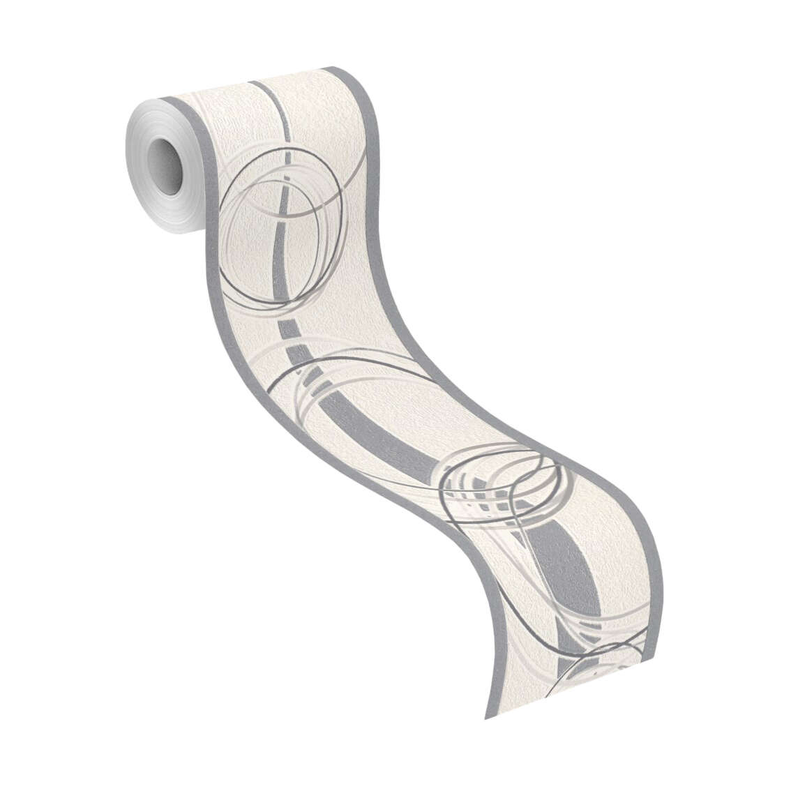 10-304701 Rolle abgerollt 1 Paper border in gray Selection Relief/Paper 304701