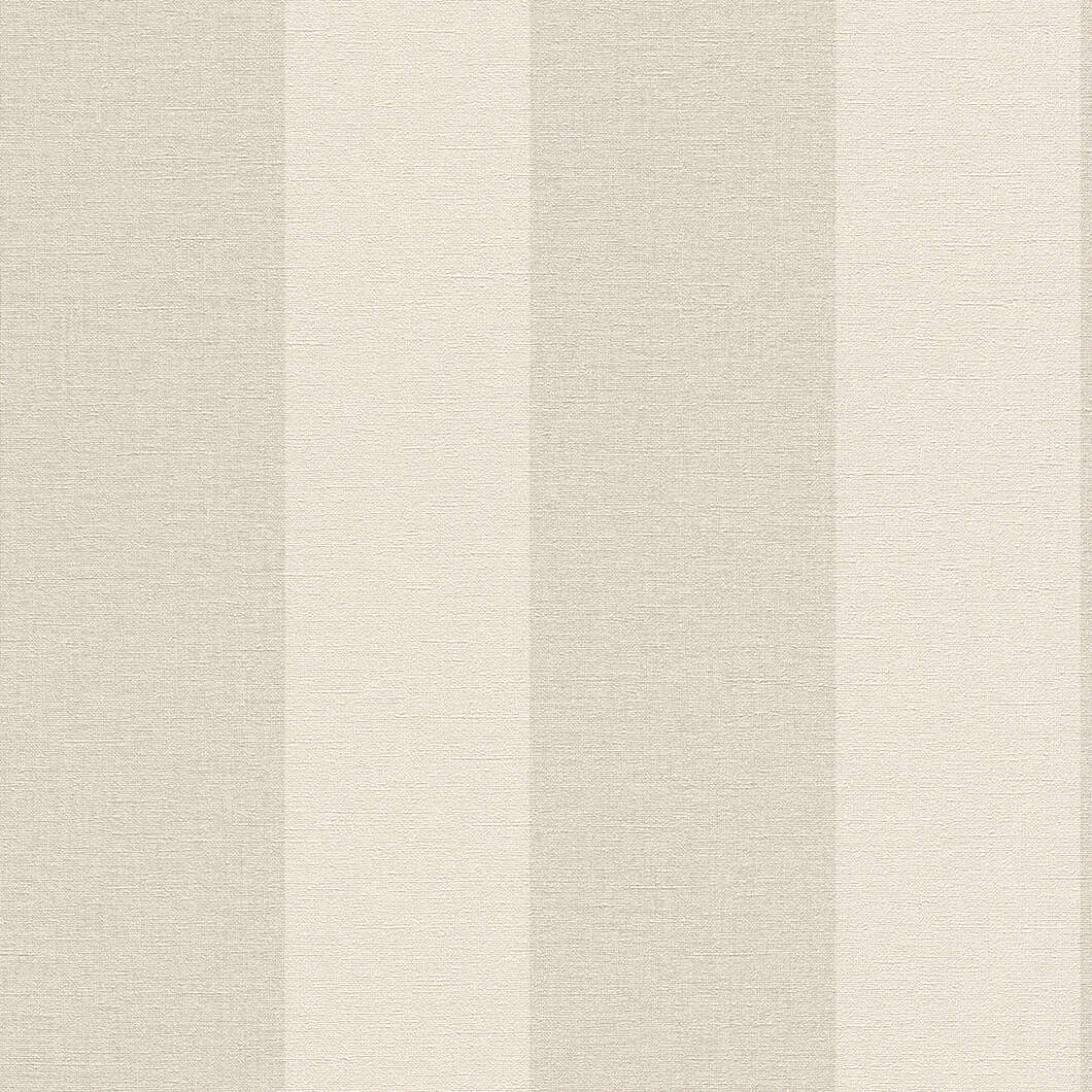 10-448771 Artikelscan 1 Klassisch elegante Tapete mit breiten Blockstreifen in Beige und Creme – perfekt für stilvolle Akzente.