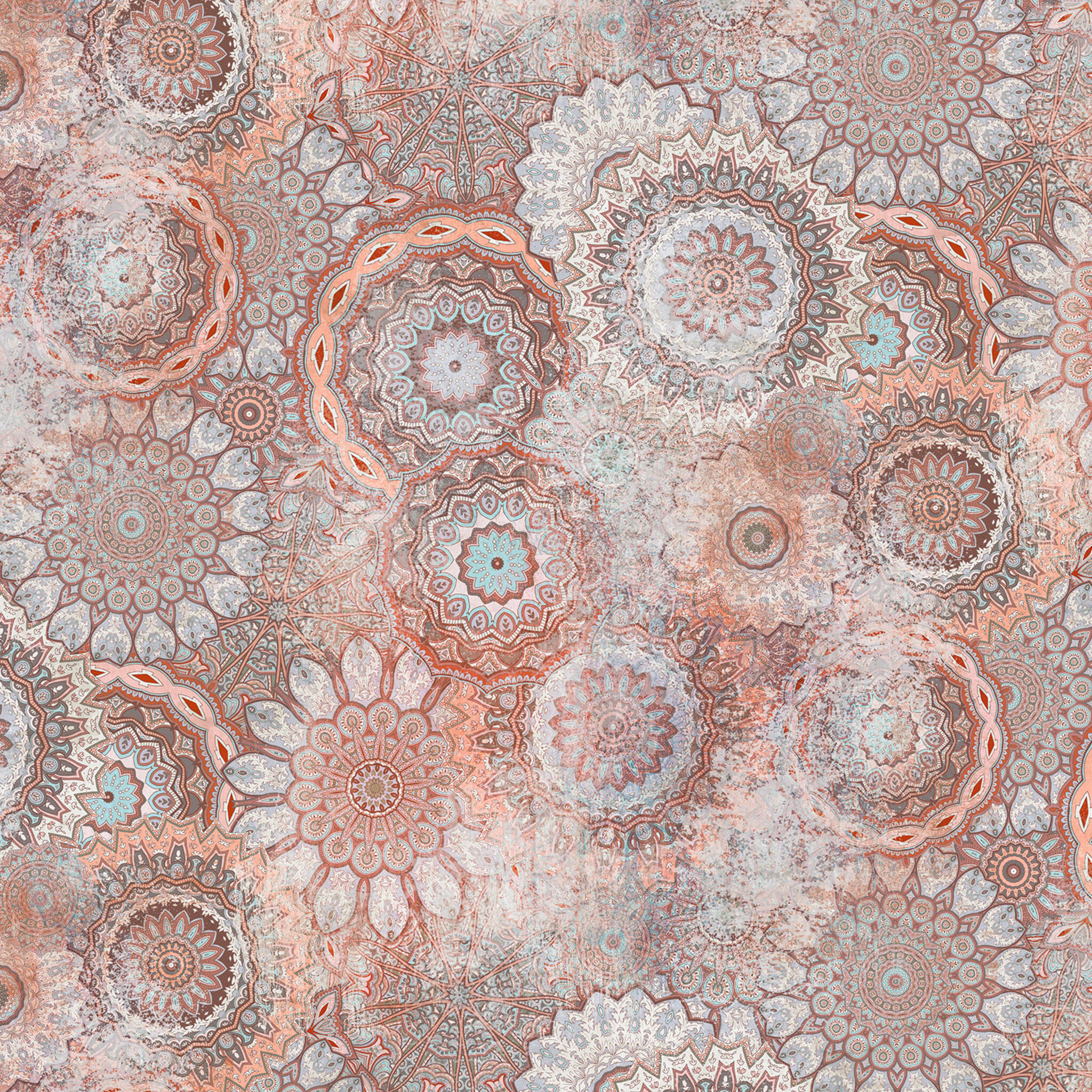 10-363043 D2C Vorschaubild 1 Fototapete Mandala in Rot - magicwalls 363043