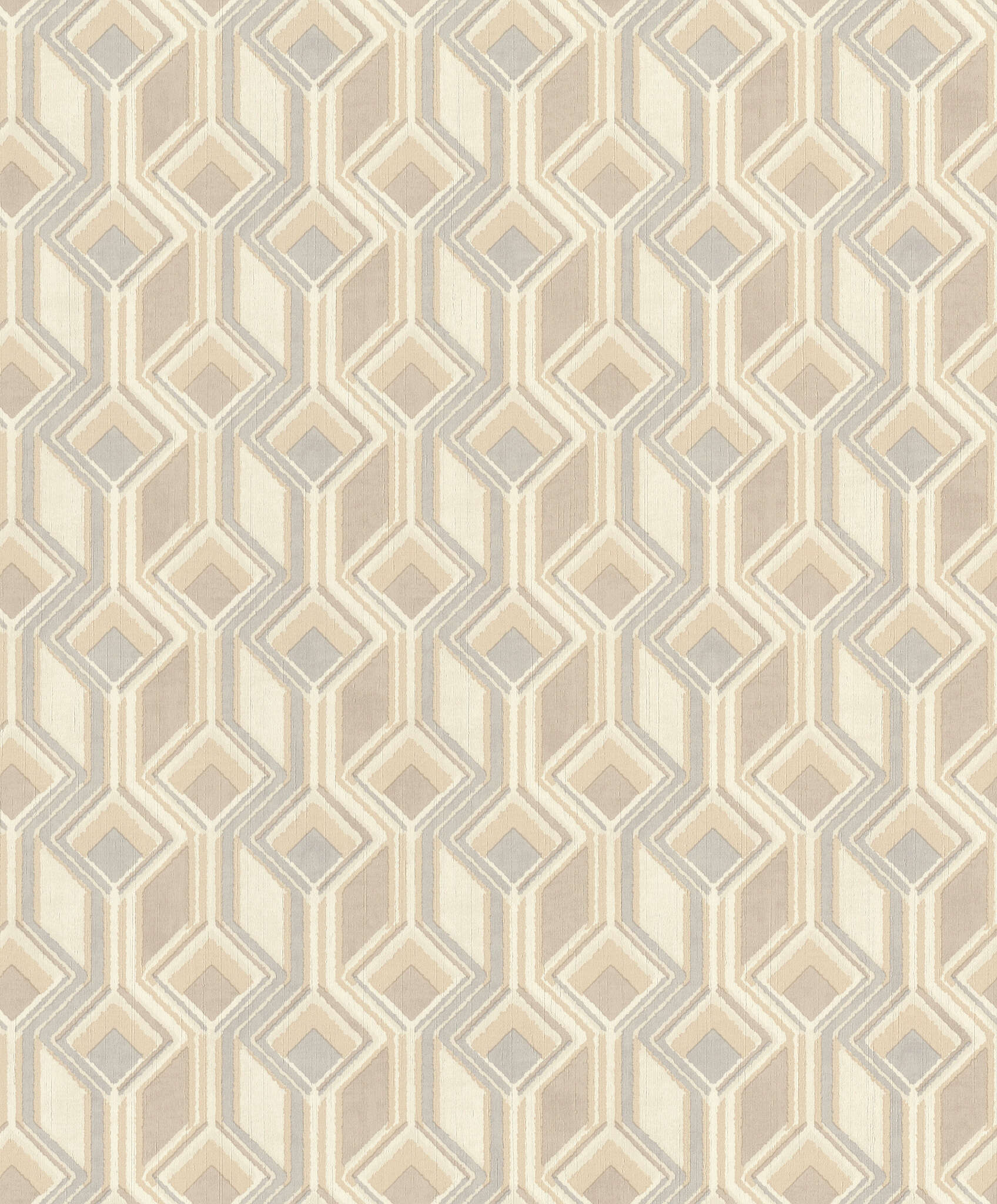 10-746518 Artikelscan 1 Grafische Tapete mit Quadraten, Rauten und Linien im Ethno Design