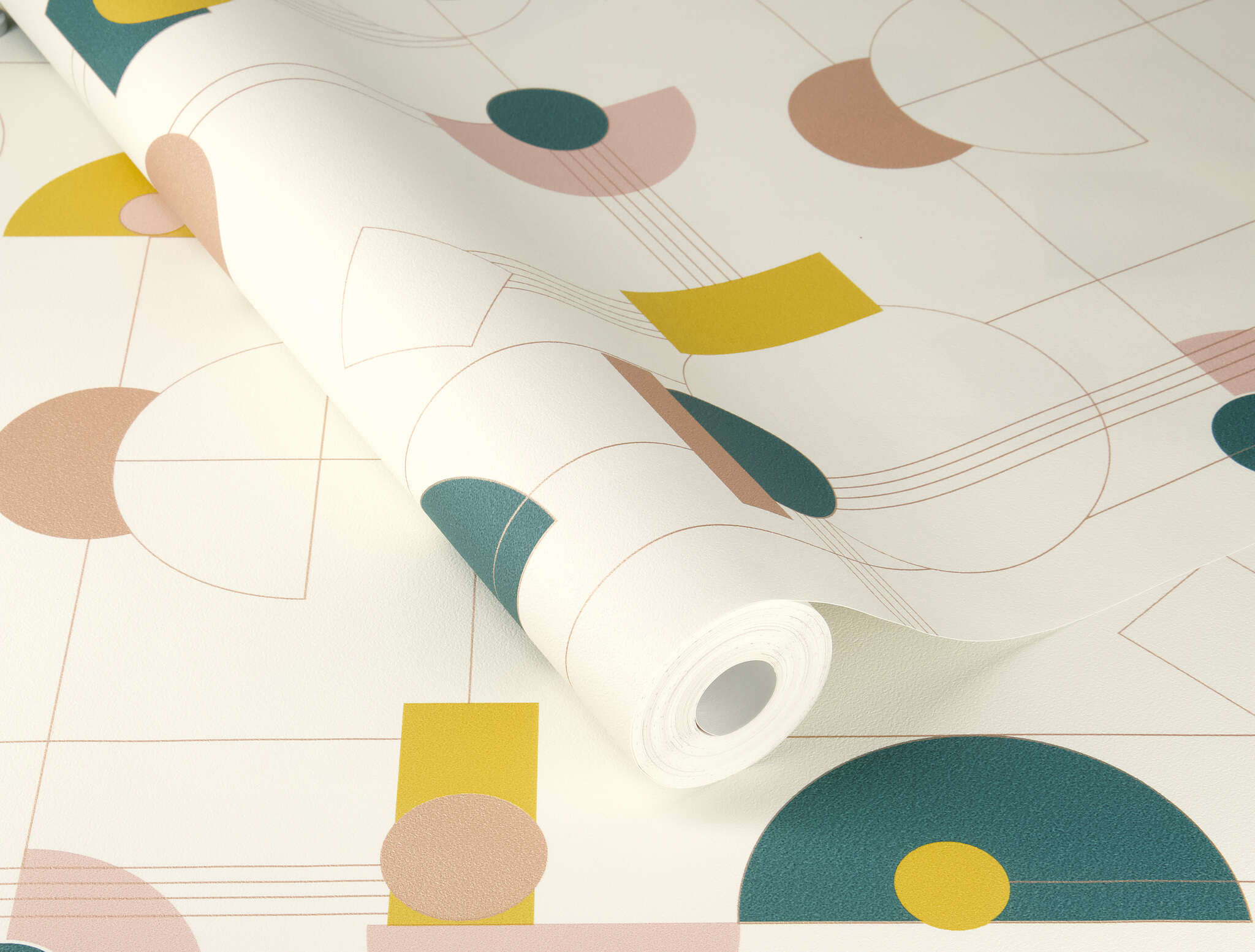 10-795271 Detailaufnahmen 1 Non-woven wallpaper in yellow Selection vinyl/non-woven 795271