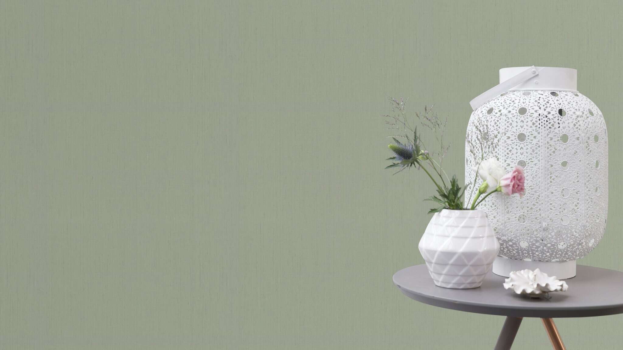 10-746136 Raumbilder 1 Room with Single-colour wallpaper with a textile texture