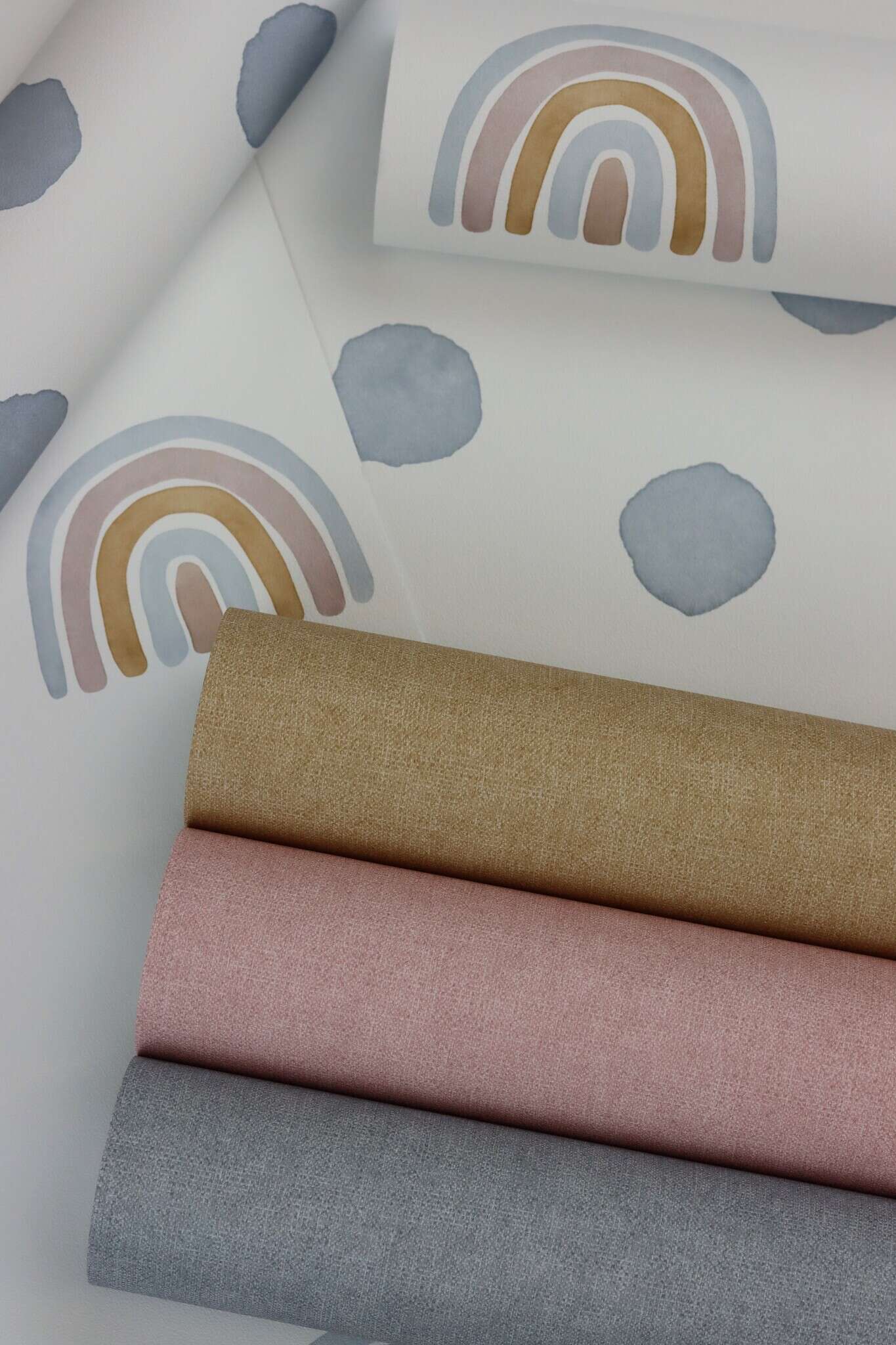 10-252866 Detailaufnahmen 2 Detailed image of Beige wallpaper with a fabric-like surface, ideal for cosy walls
