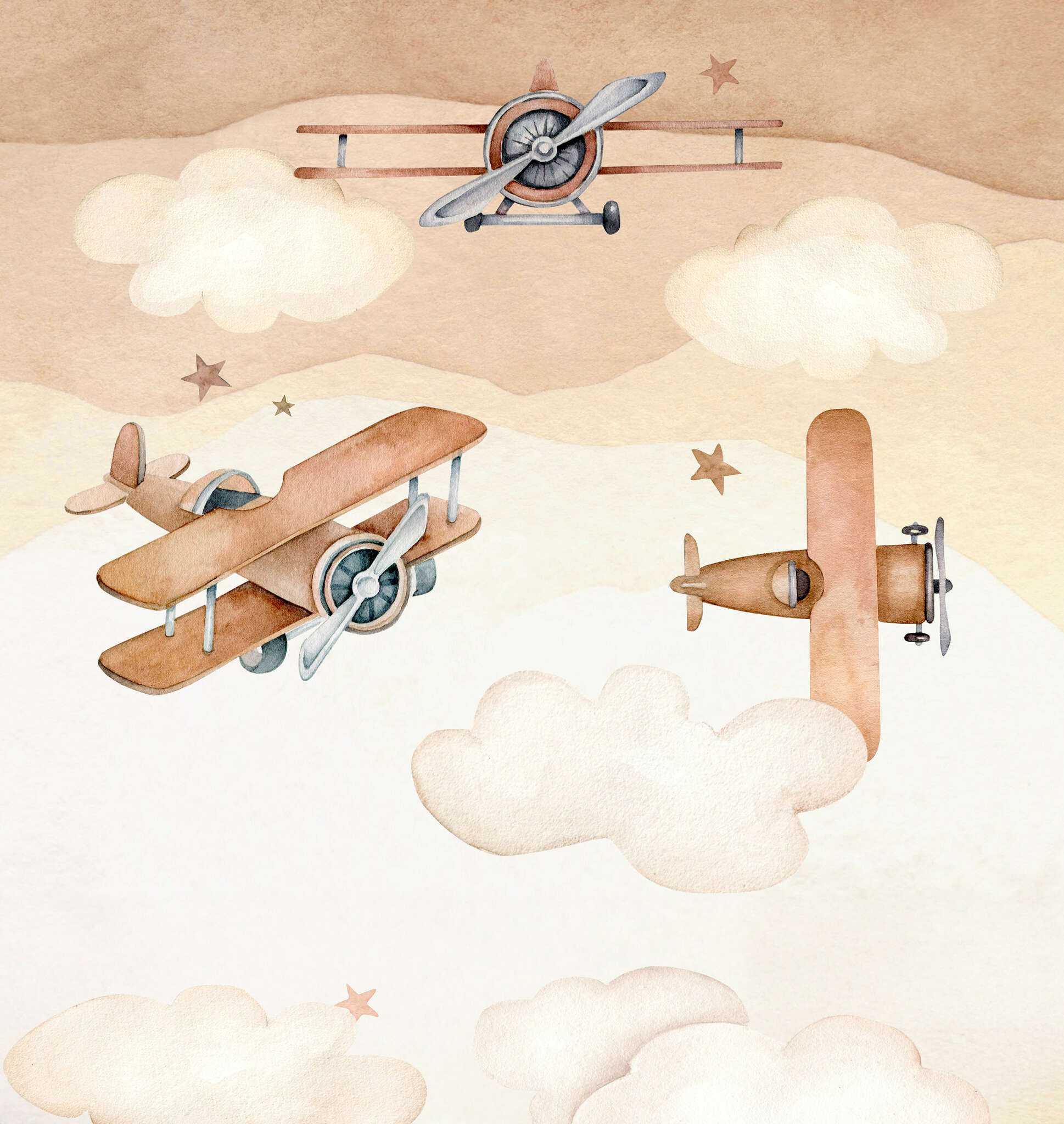 10-367973 Artikelscan 1 Vliestapete in Braun Kids World II 367973