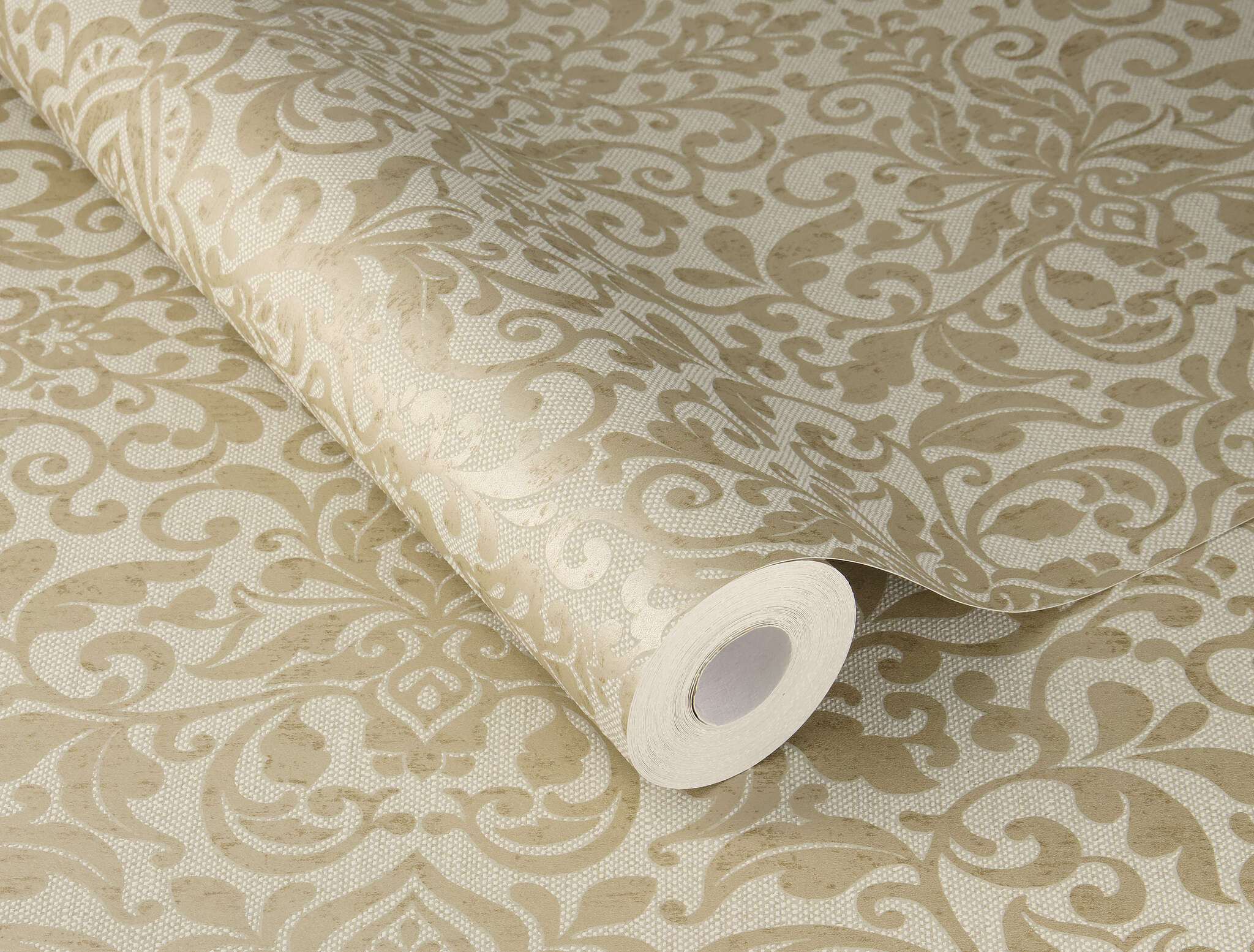 10-412086 Detailaufnahmen 1 Papier peint intissé damassé beige In Bloom - Rosalie 412086