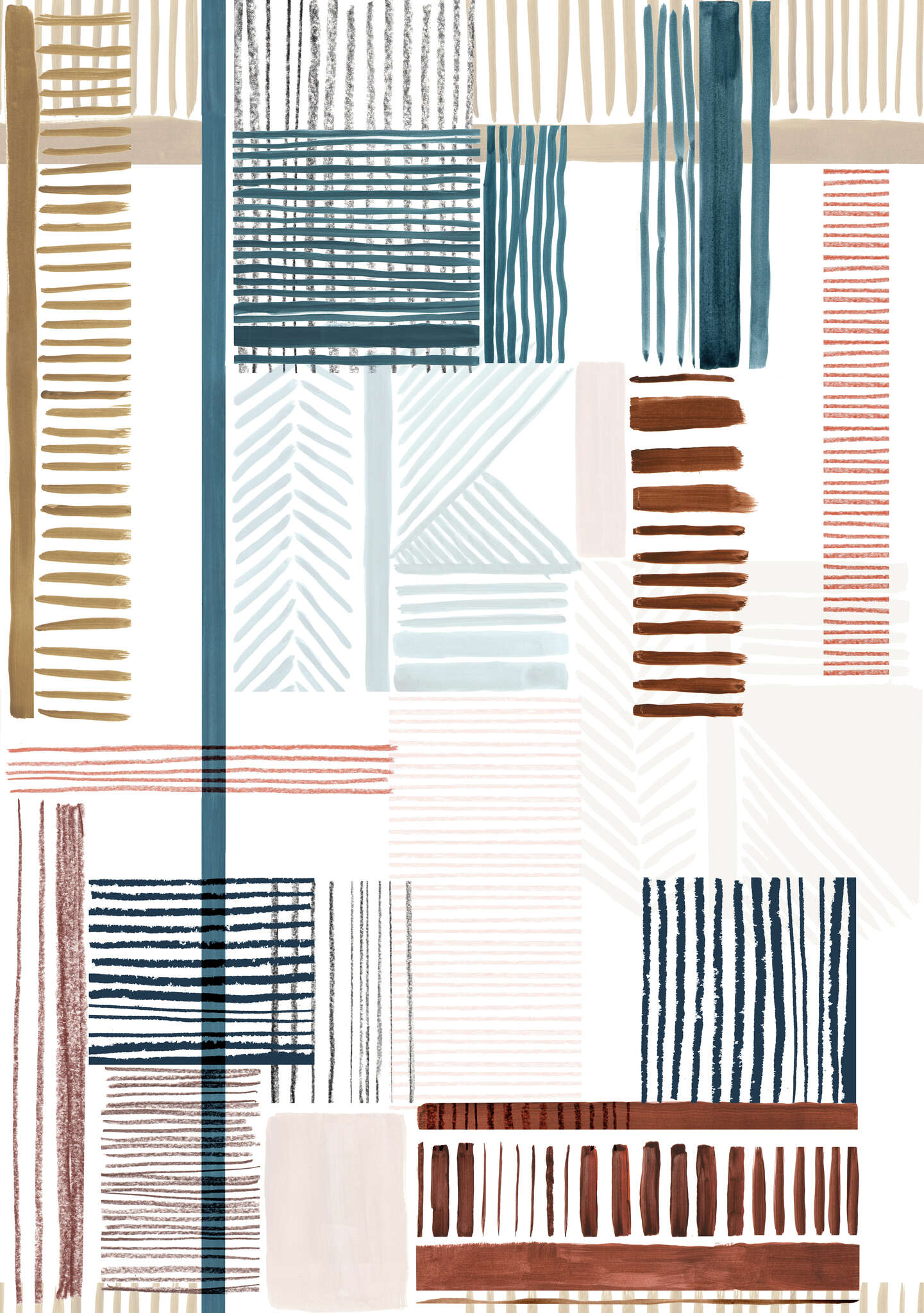 10-300202 Artikelscan 1 Wall mural Patchwork in Brown | Roomblush - RB287