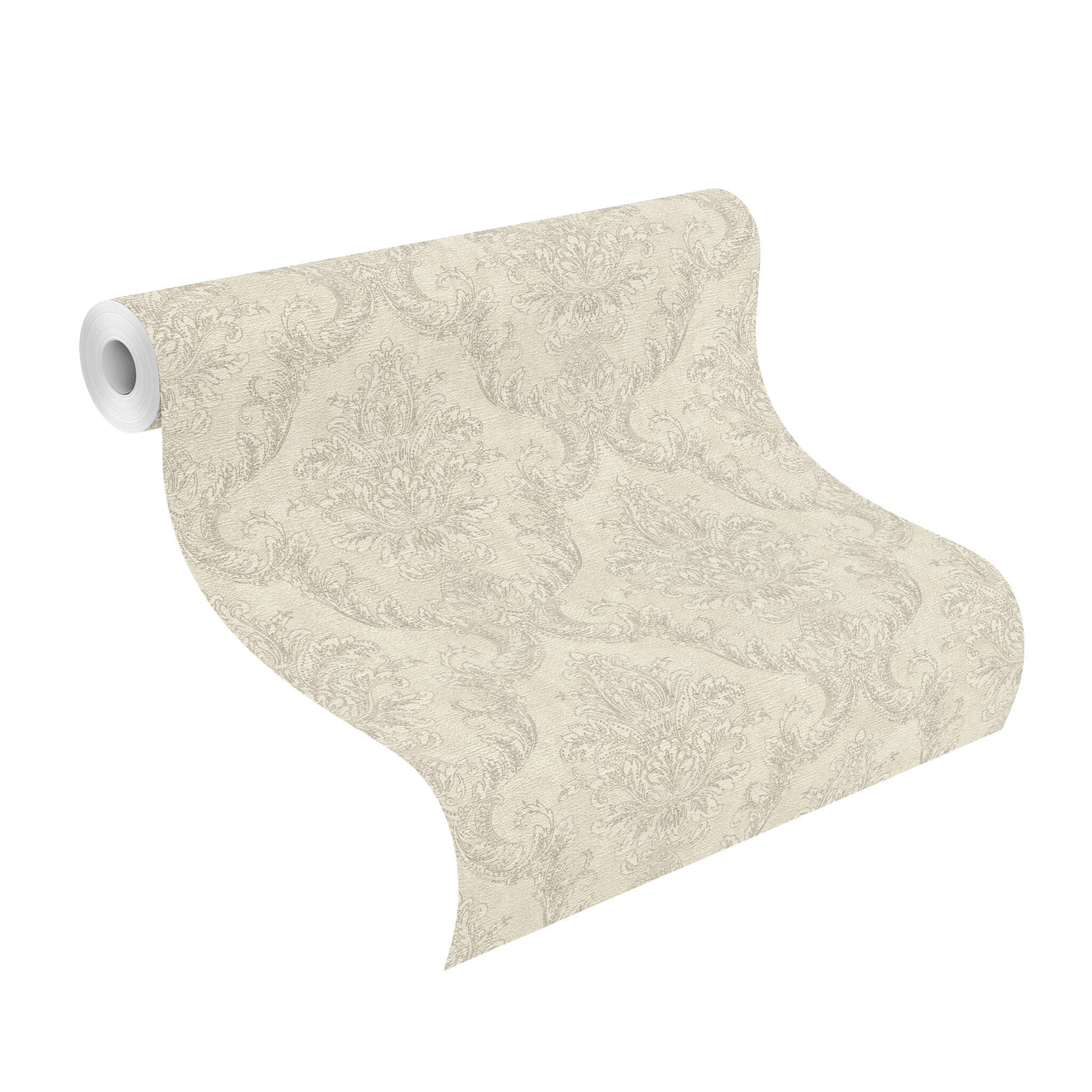 10-816020 Rolle abgerollt 1 Ornamente Vliestapete in Creme #followusaround 816020