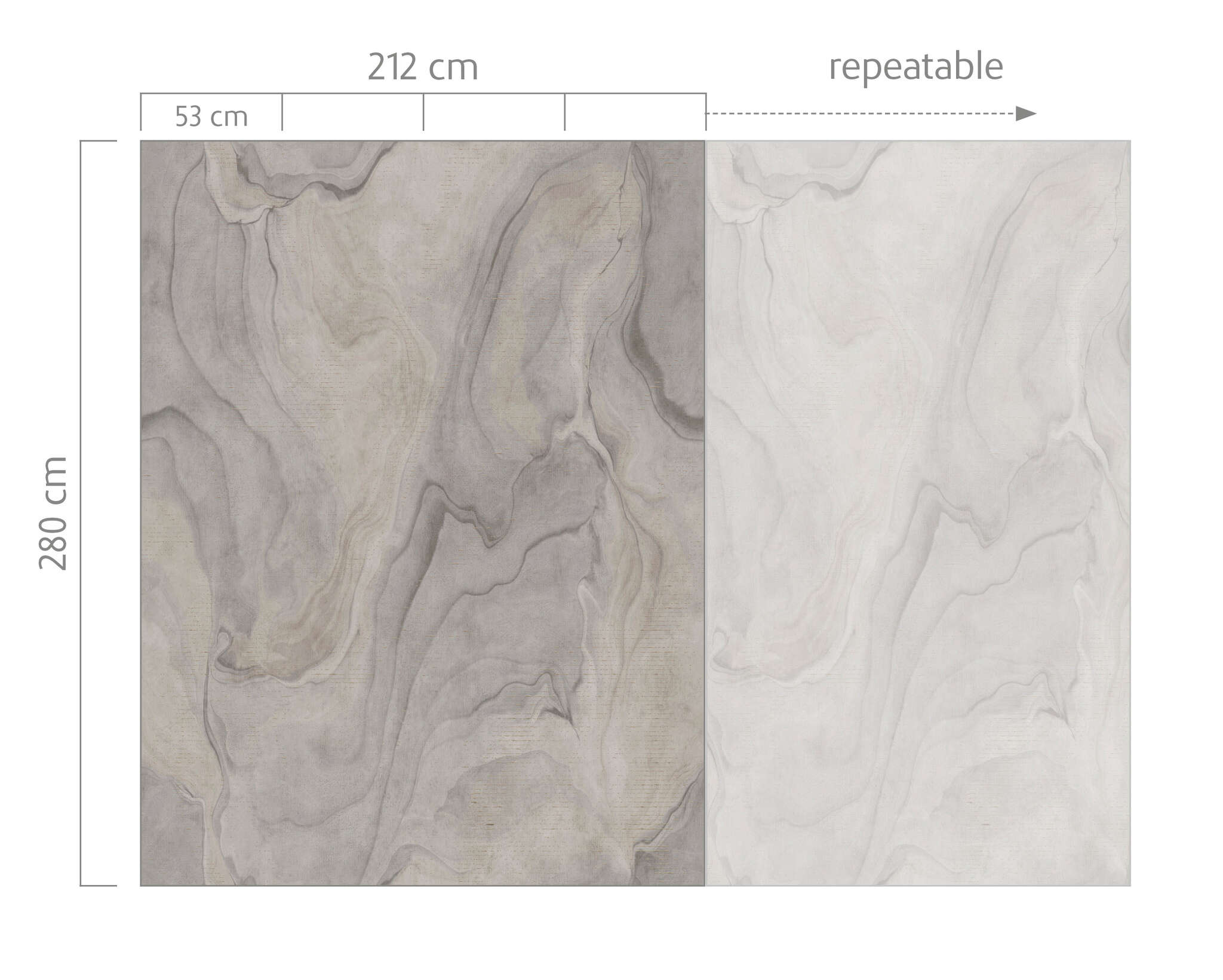 10-367744 Bildauschnitt 1 Non-woven wallpaper in gray-mint Incanto 367744