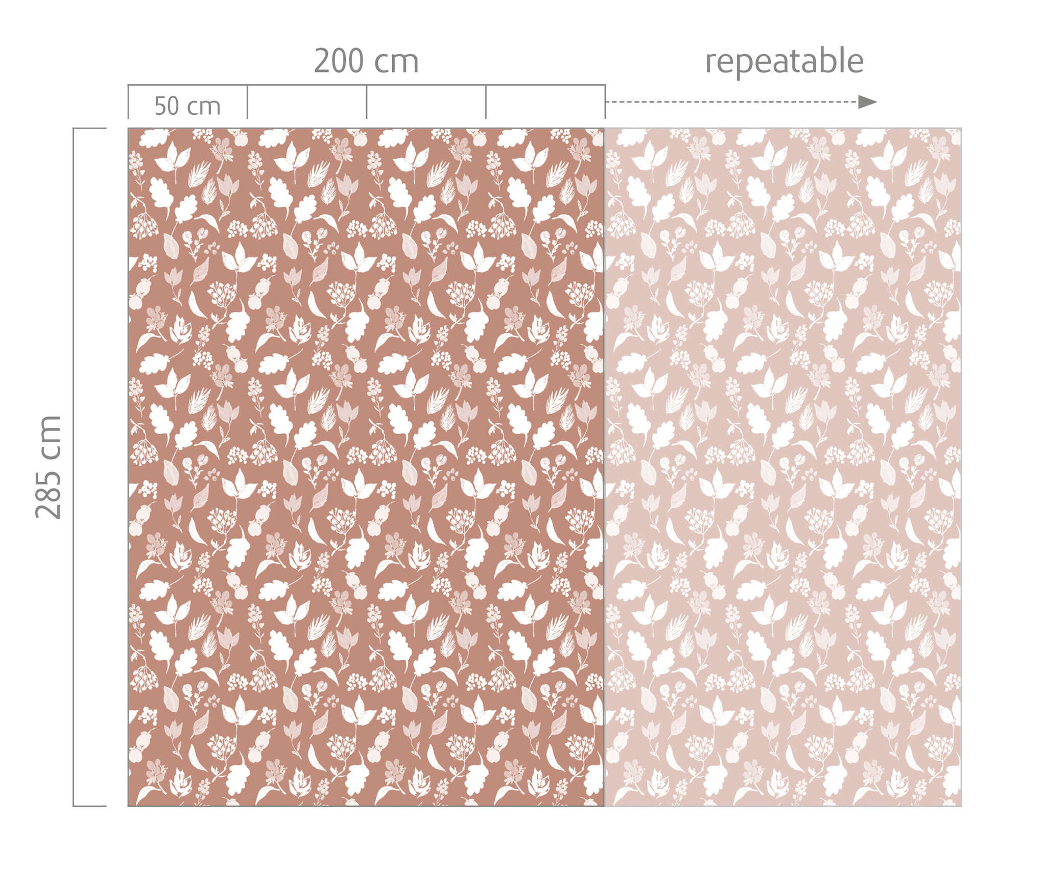 10-300226 Bildauschnitt 1 Wall mural Into Fall in Pink | Roomblush - RB269