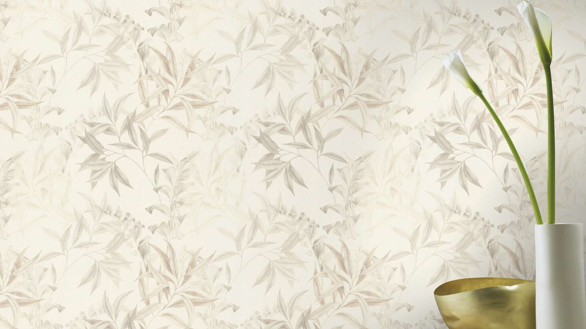 10-417333 Raumsituationen 3 Papier peint intissé gris-taupe Liverna 417333