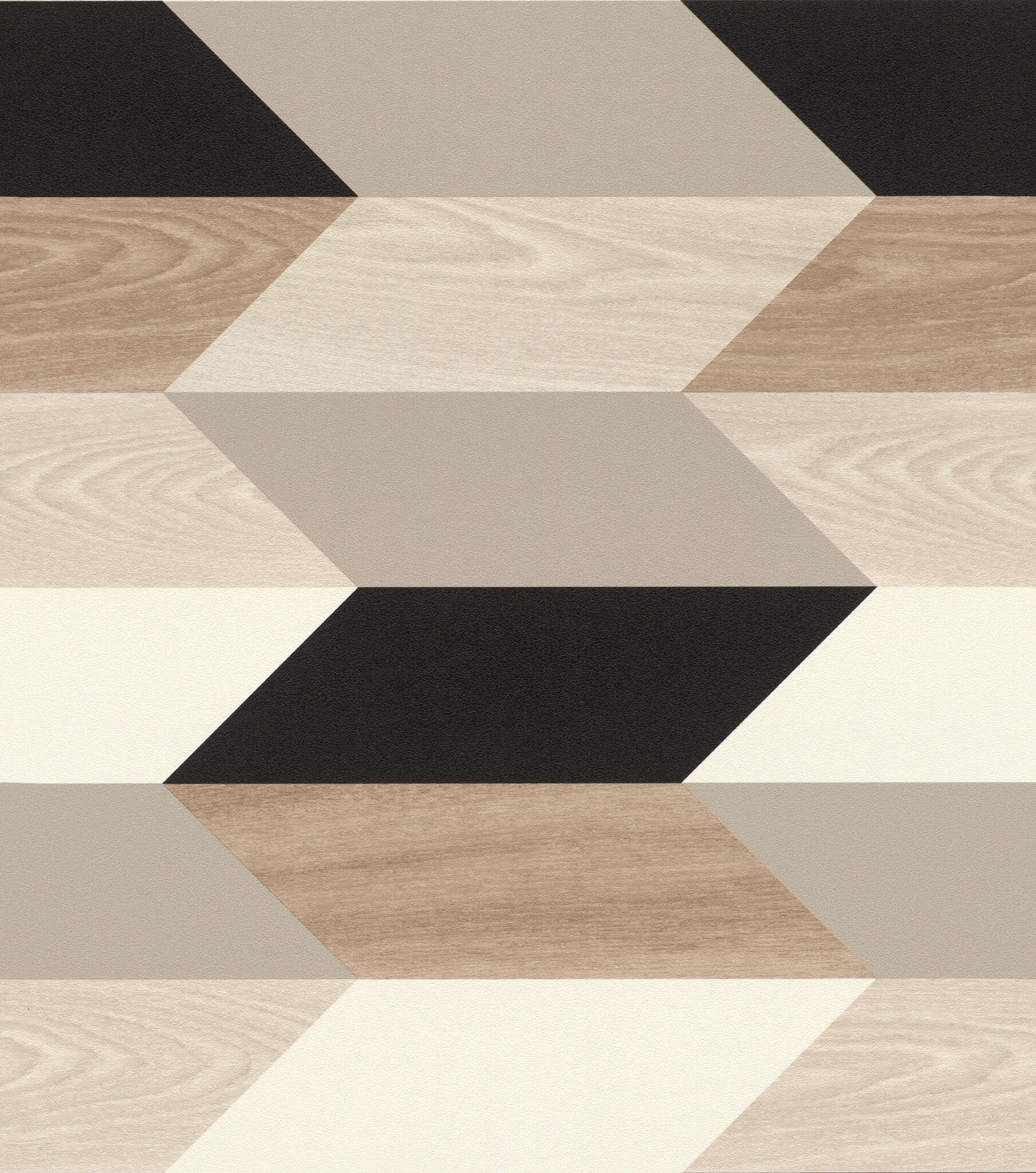 10-638554 Artikelscan 1 Geometrische Tapete mit grafischen Holzmuster