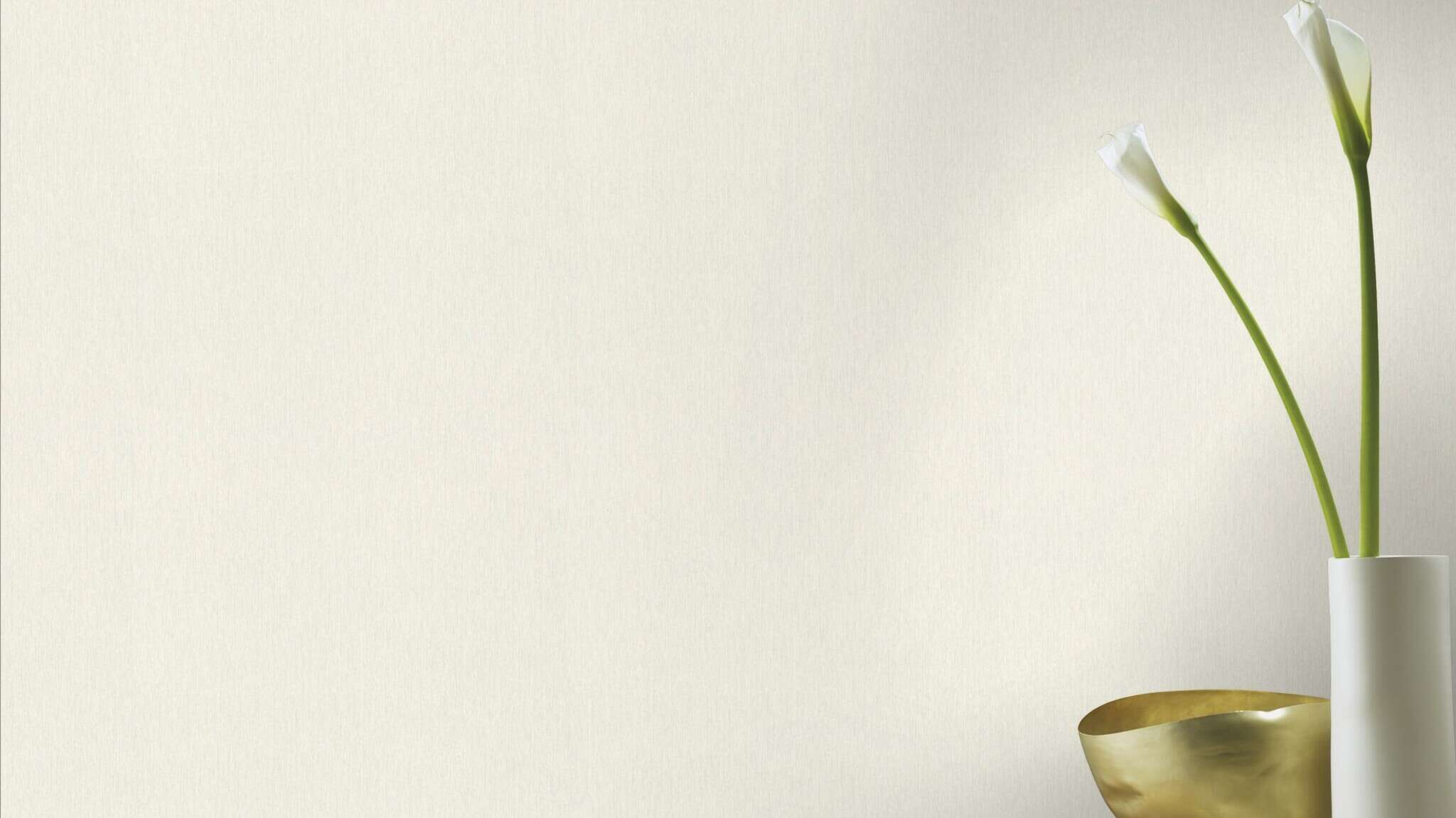 10-978407 Raumsituationen 1 Plain non-woven wallpaper in white-cream white Incanto 978407