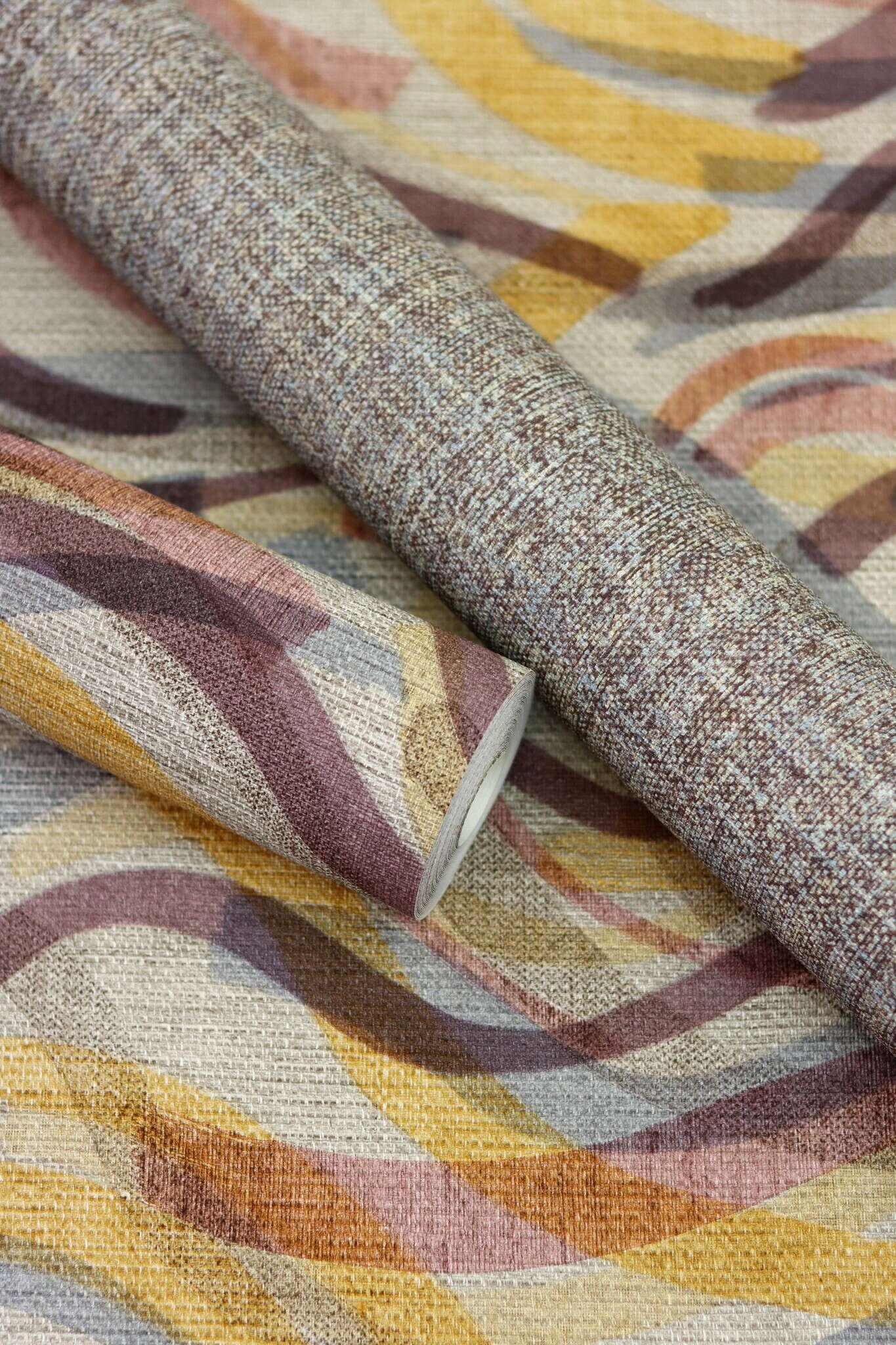 10-970258 Detailaufnahmen 7 Brushstroke non-woven wallpaper in brown-dark brown Selection double wide 970258