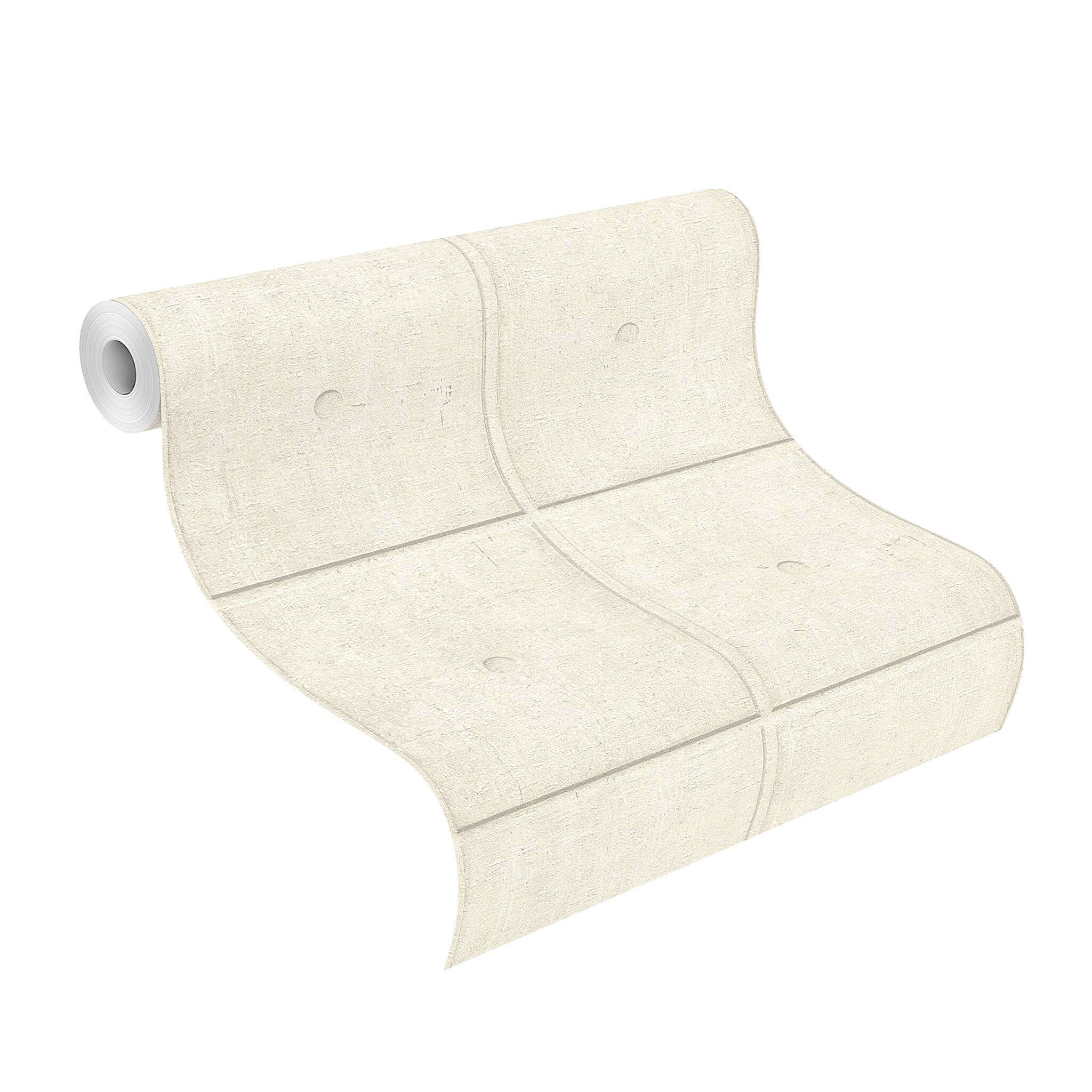 10-499414 Rolle abgerollt 1 Unrolled wallpaper roll with Wallpaper with concrete look