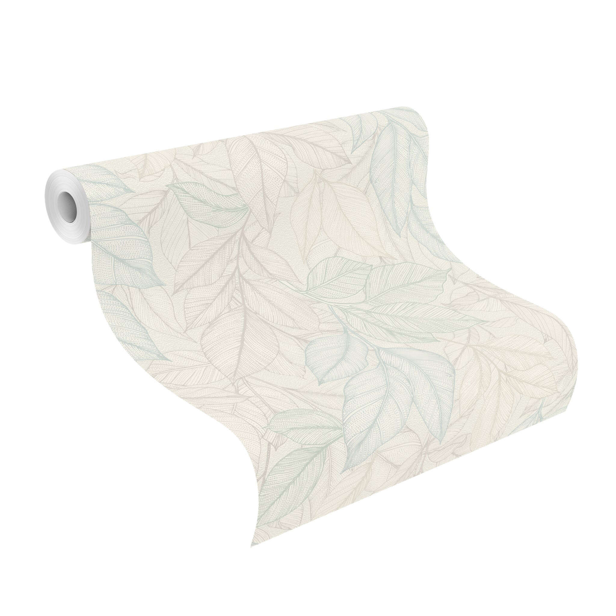 10-700770 Rolle abgerollt 1 Vliestapete in Beige-graugrün my moments 700770
