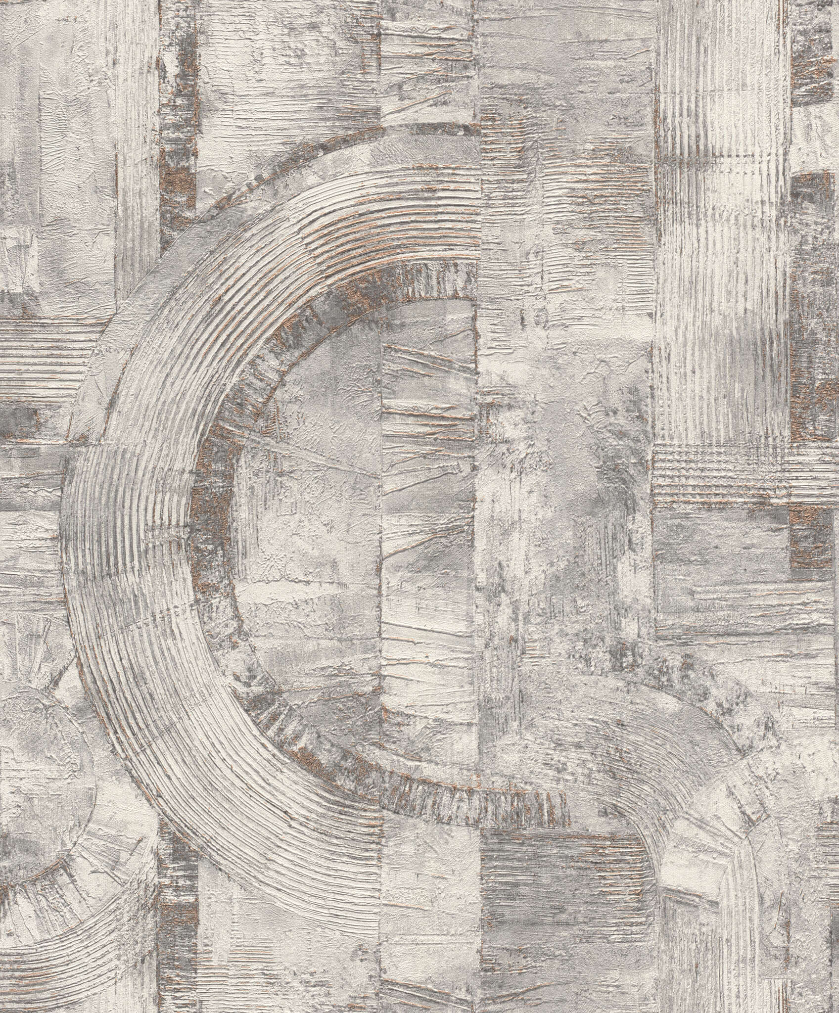10-554779 Artikelscan 1 Graphic wallpaper with abstract shapes and embossed texture