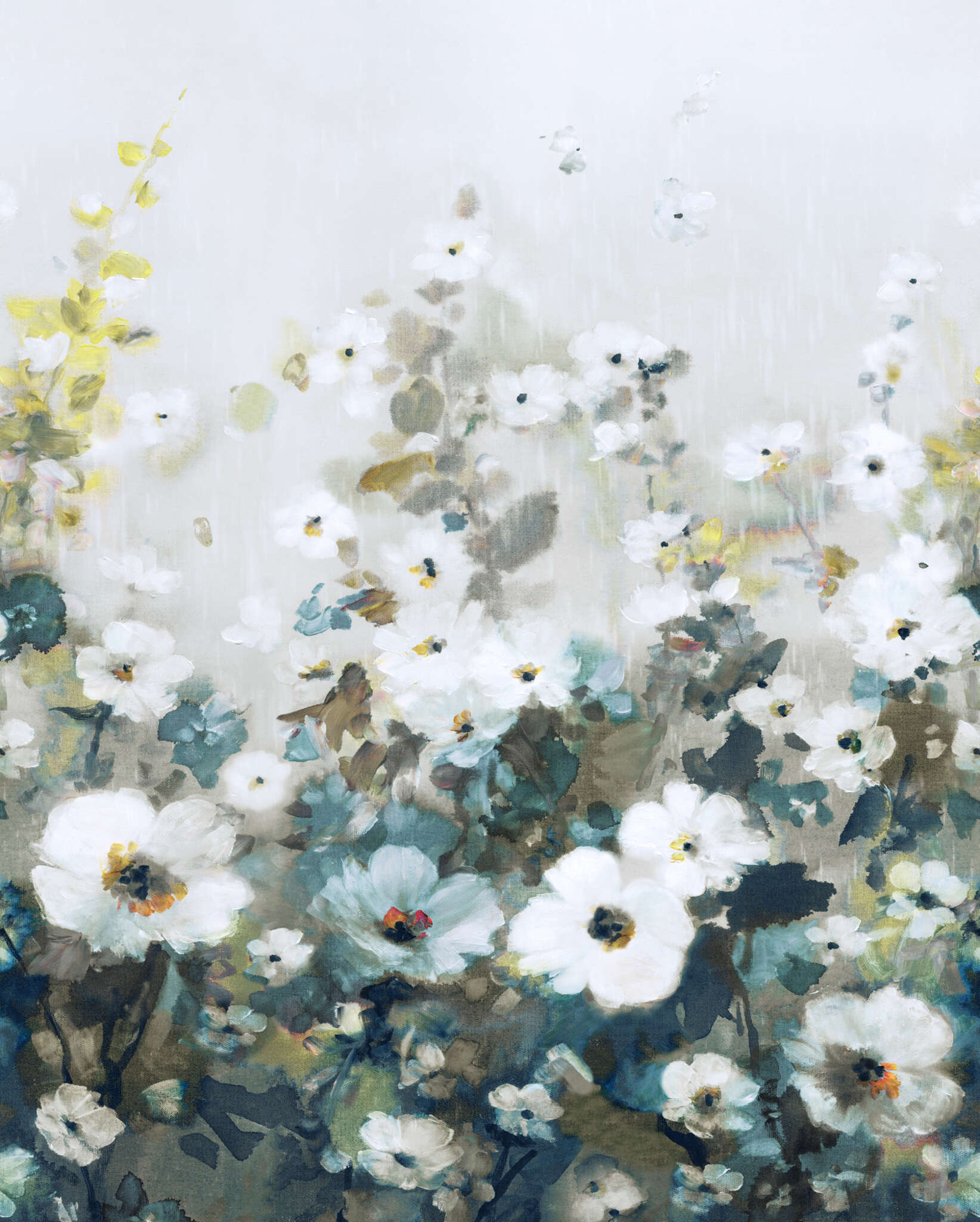 10-360899 Artikelscan 1 magicwalls Papier peint Fleurs Turquoise 360899