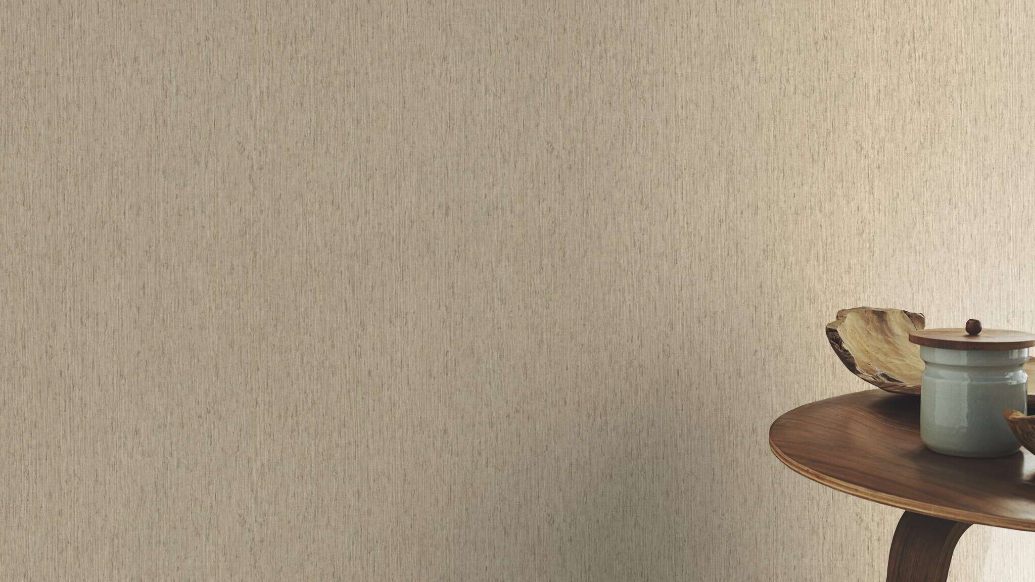 10-571066 Raumsituationen 2 Non-woven wallpaper in beige Back To Nature 571066