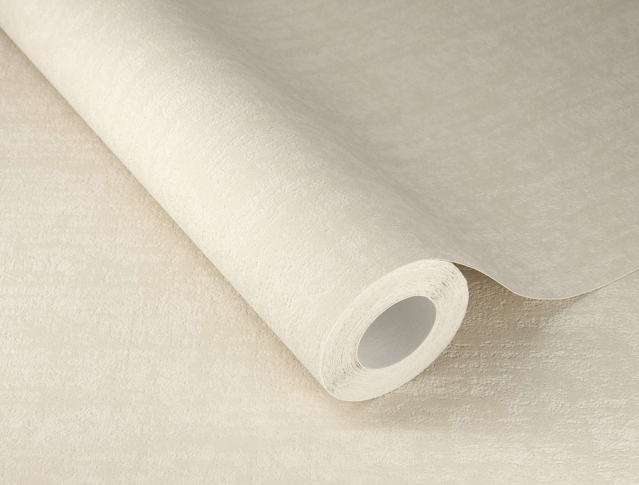 10-314618 Detailaufnahmen 3 Detailbild von Strukturierte Uni-Tapete in warmem Beige mit feiner Leinenanmutung