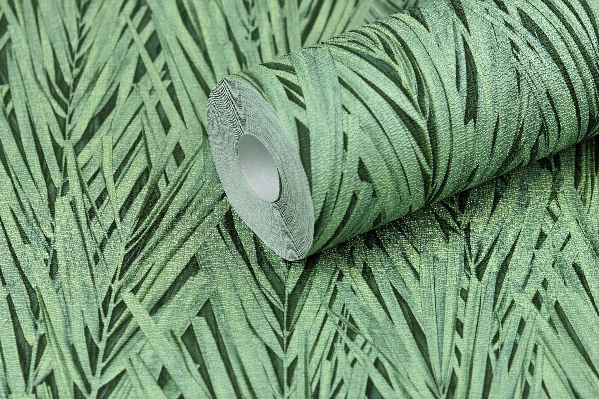 10-554175 Detailaufnahmen 2 Papier peint intissé vert clair Selection 554175