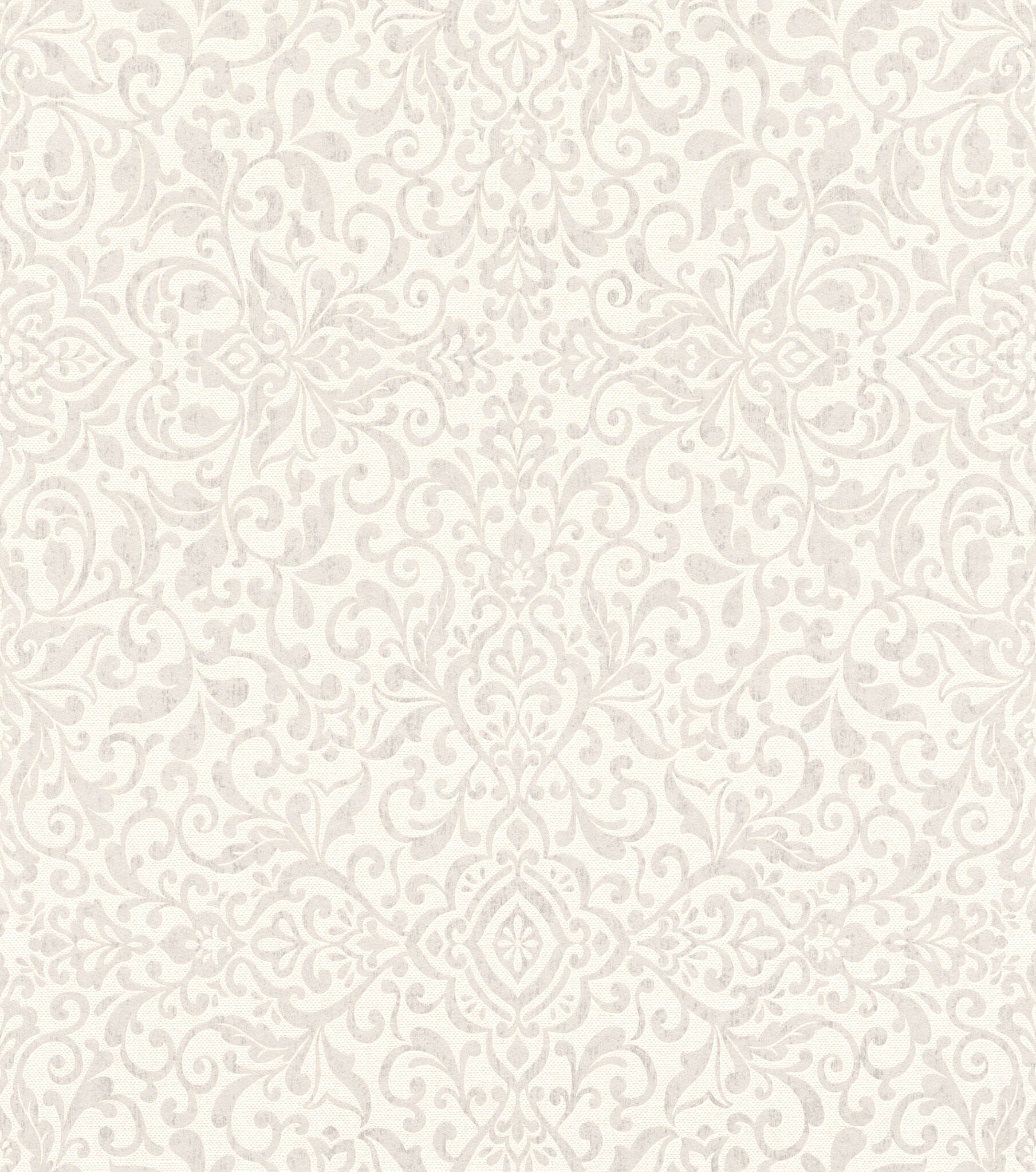 10-412055 Artikelscan 1 Damask non-woven wallpaper in white, In Bloom – Rosalie 412055