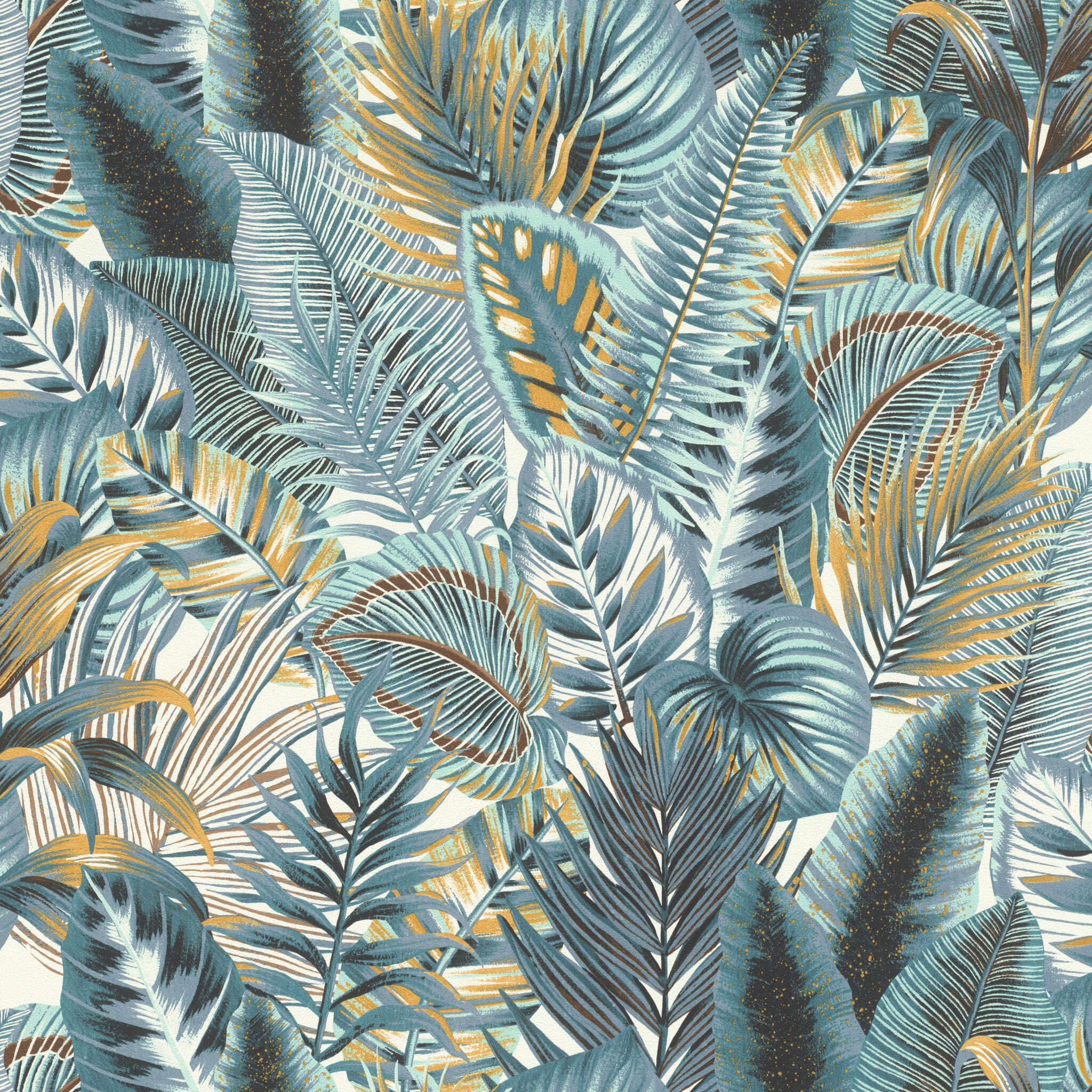 10-833997 Artikelscan 1 Wallpaper with large tropical leaves