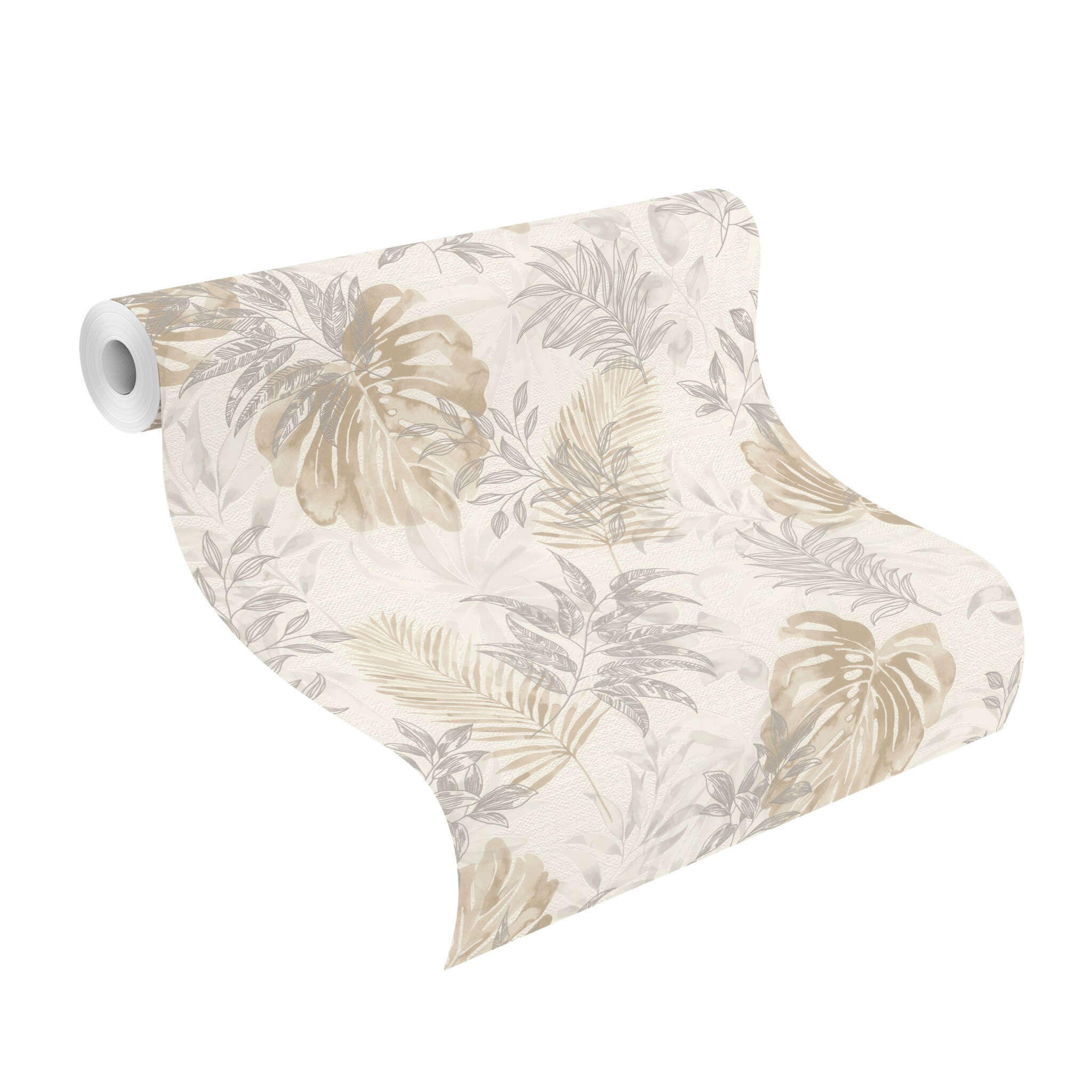 10-320619 Rolle abgerollt 1 Non-woven wallpaper in gray Selection Relief/non-woven 320619