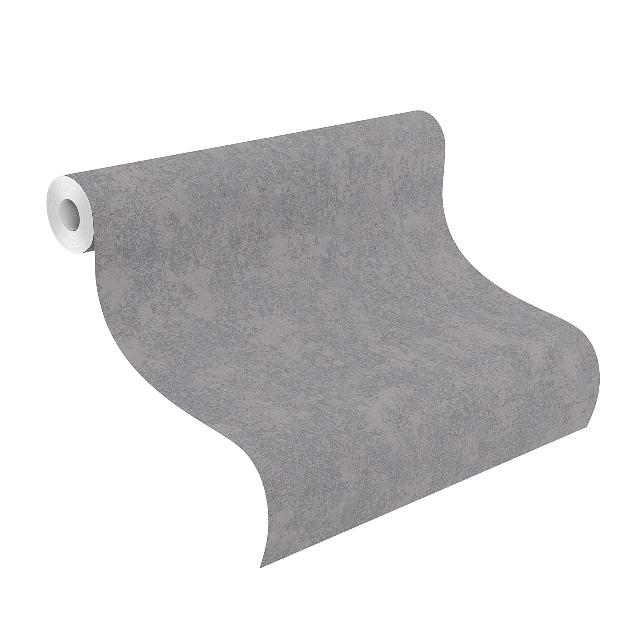 10-441611 Rolle abgerollt 3 Papier peint intissé uni gris-perle gris foncé Welcome Home 441611