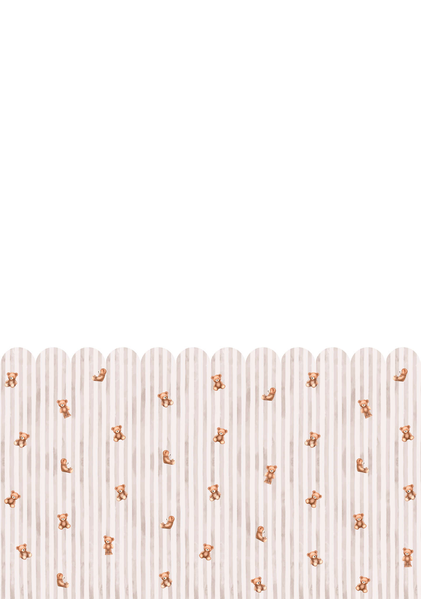 10-300372 Artikelscan 1 Wall mural Mr Teddy in Beige | Roomblush - RB456