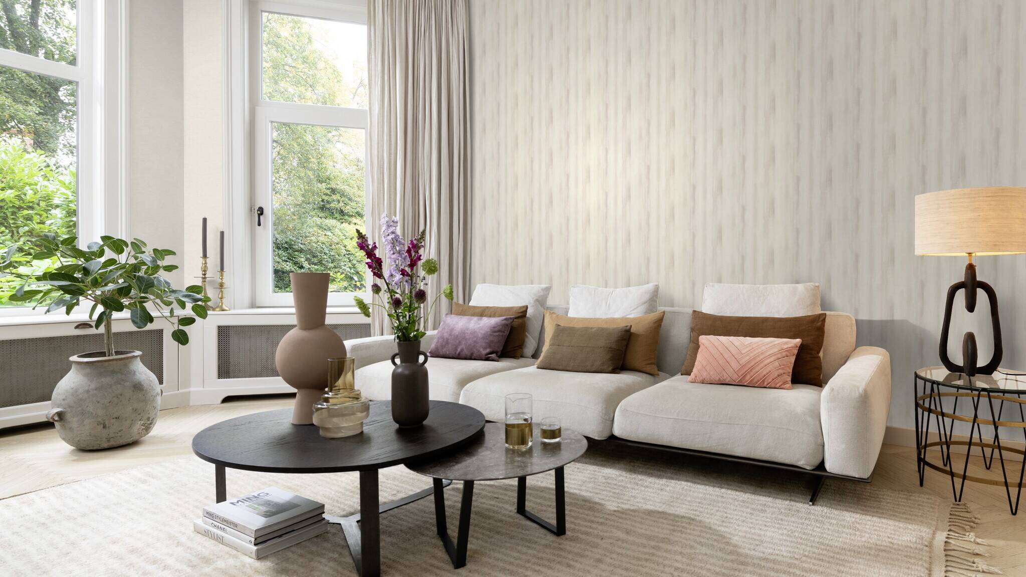 10-509359 Raumsituationen 2 Non-woven wallpaper in gray Selection vinyl/non-woven 509359
