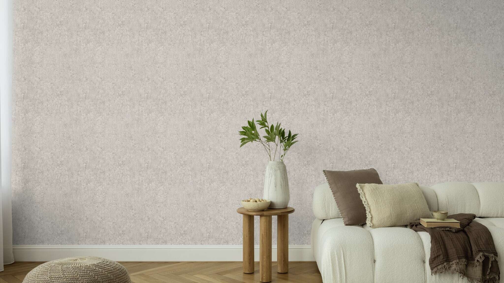 10-498455 Raumsituationen 2 Concrete-effect wallpaper in grey Factory VI 498455