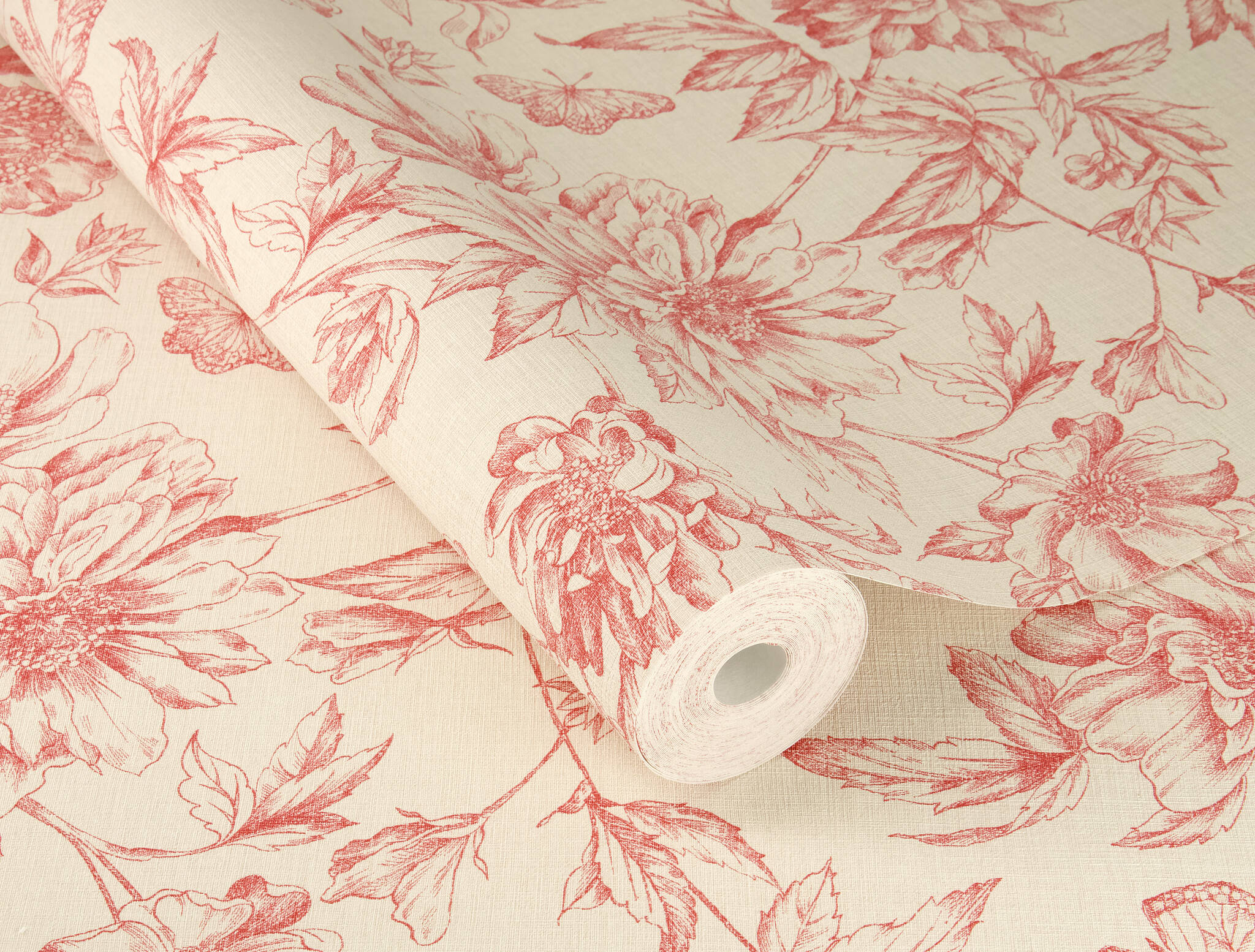 10-793949 Detailaufnahmen 1 Non-woven wallpaper in red Selection vinyl/non-woven 793949
