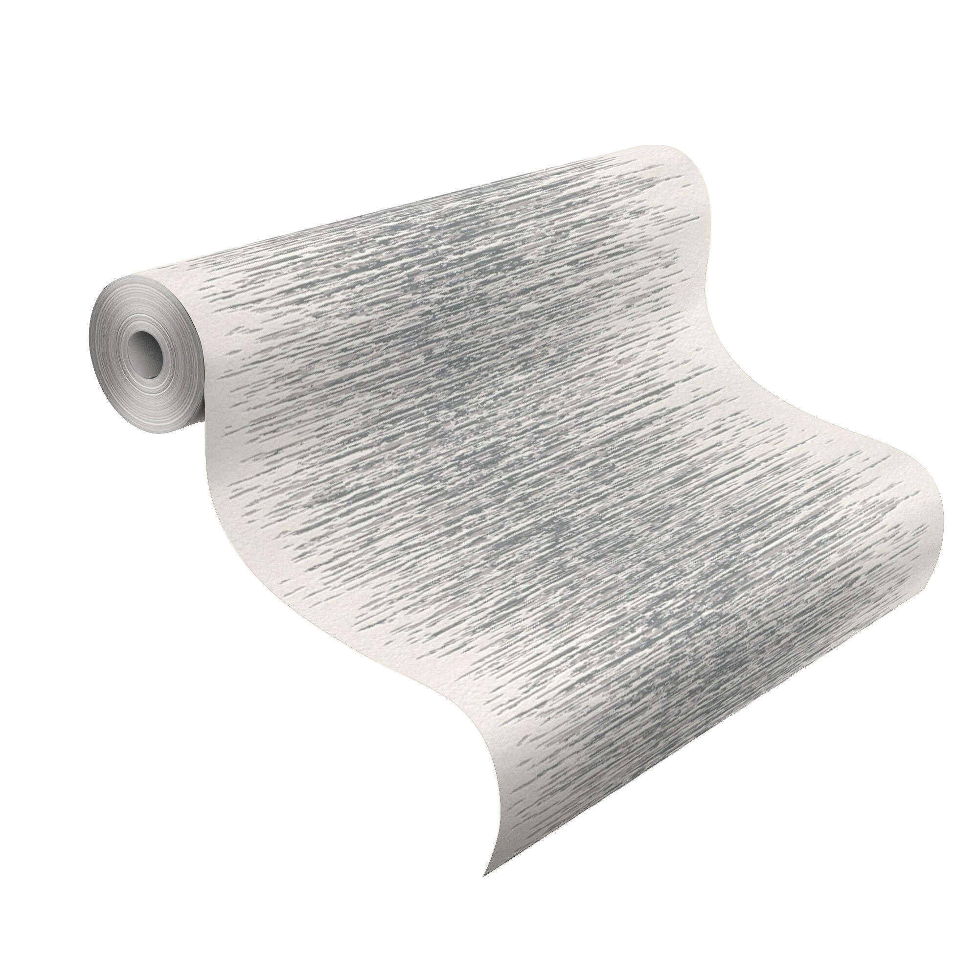 10-413809 Rolle abgerollt 1 Non-woven wallpaper in white Selection Relief/non-woven 413809