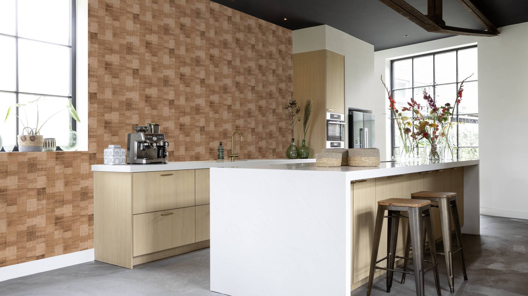 10-570960 Raumsituationen 1 Non-woven wallpaper in brown Back To Nature 570960