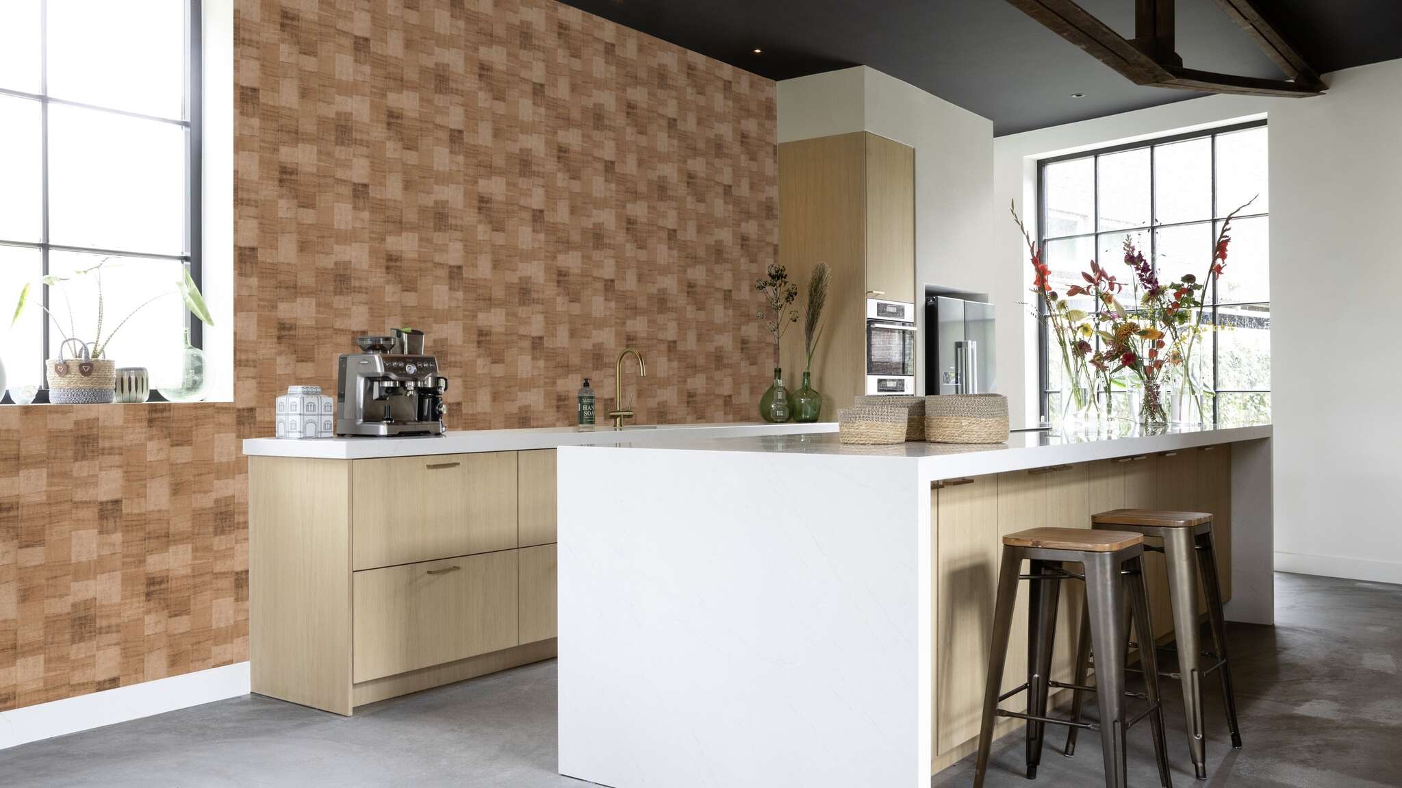 10-570960 Raumsituationen 1 Non-woven wallpaper in brown Back To Nature 570960