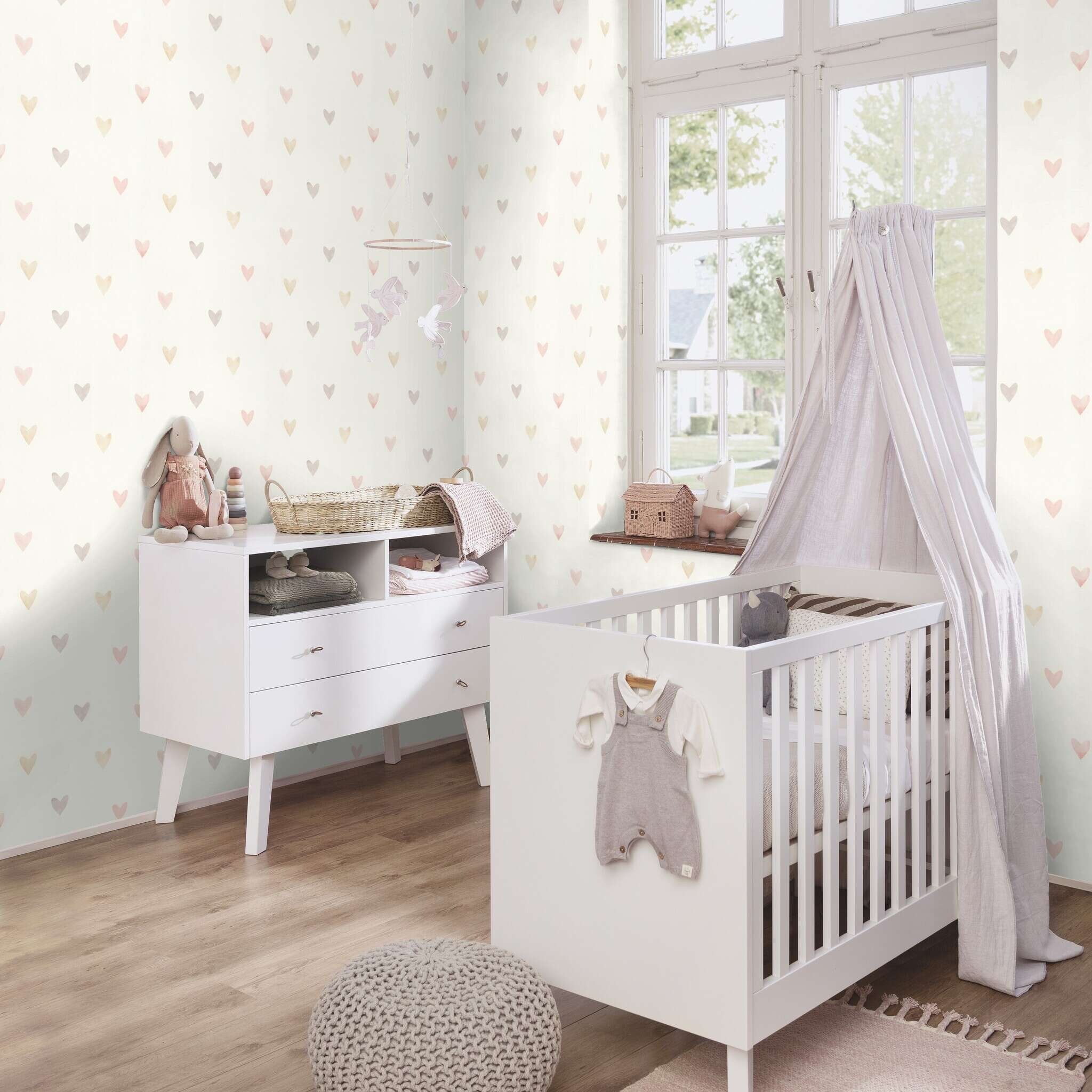10-301717 Raumsituationen 4 Papier peint intissé rose Kids World II 301717