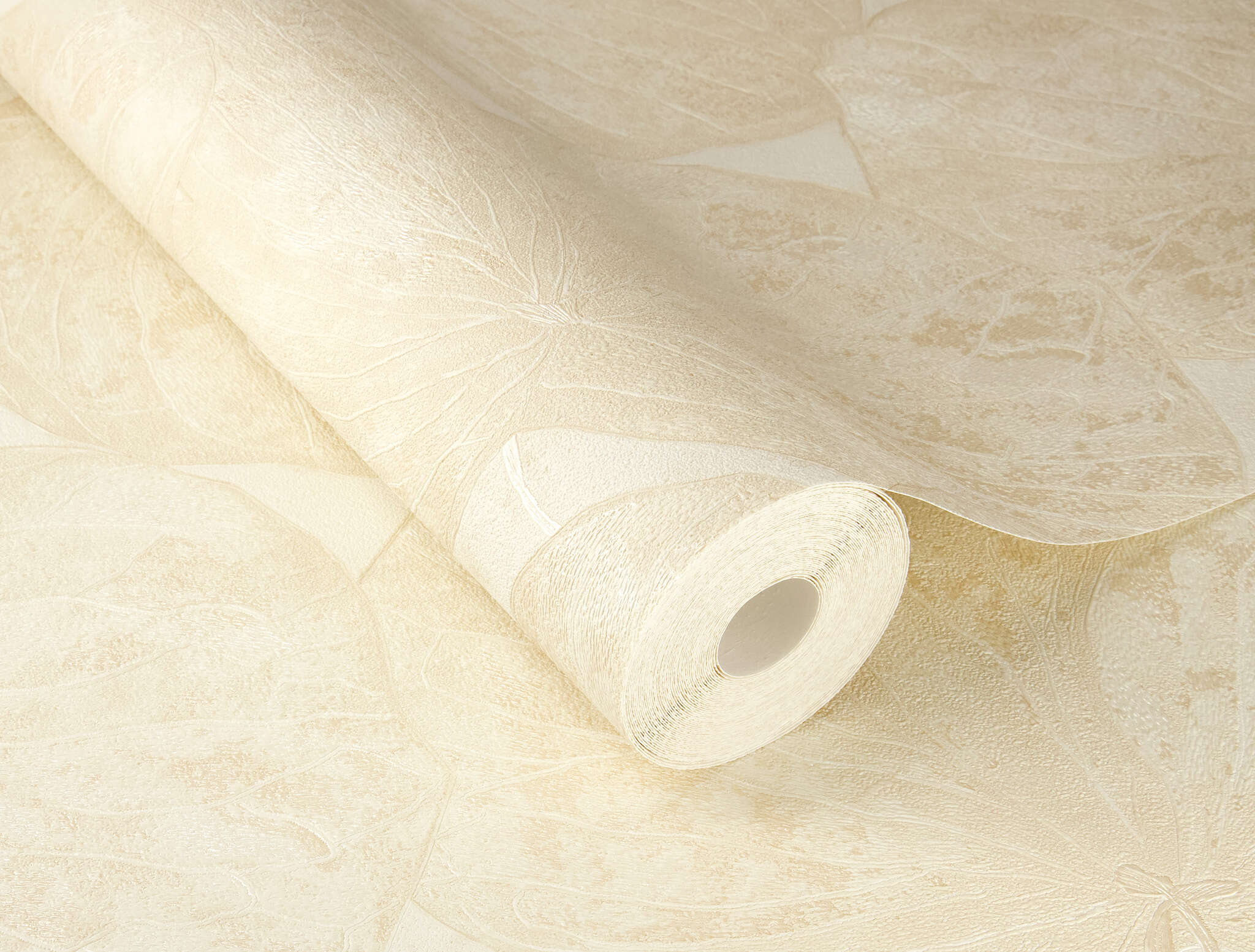 10-817966 Detailaufnahmen 1 Blätter Vliestapete in Creme #followusaround 817966