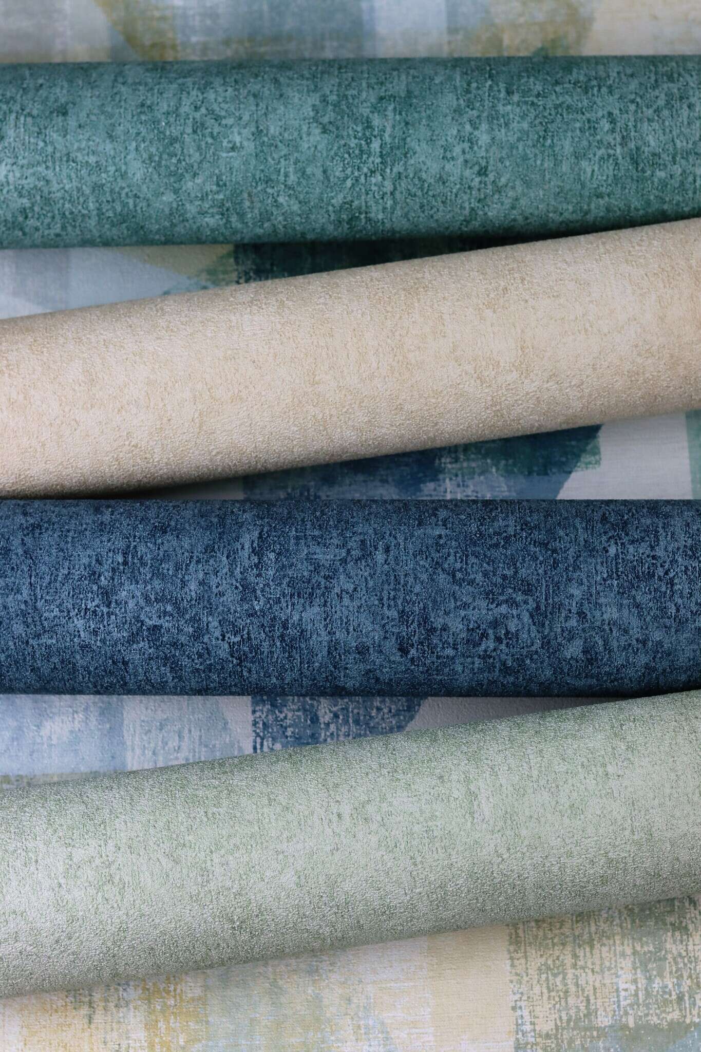 10-617344 Detailaufnahmen 10 Detailed image of Single-colour wallpaper with a rough plaster look