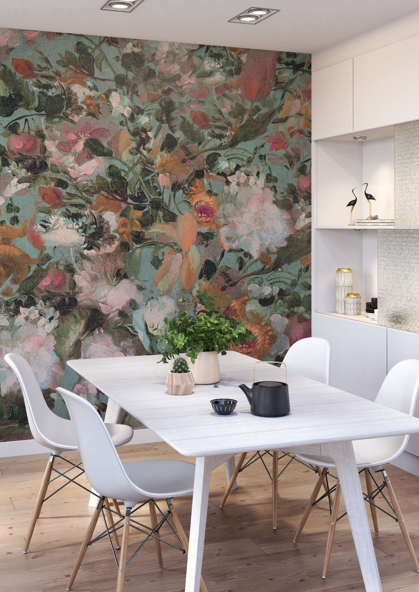 10-363586 Raumsituationen 2 Wall mural 363586 with flowers in vintage look