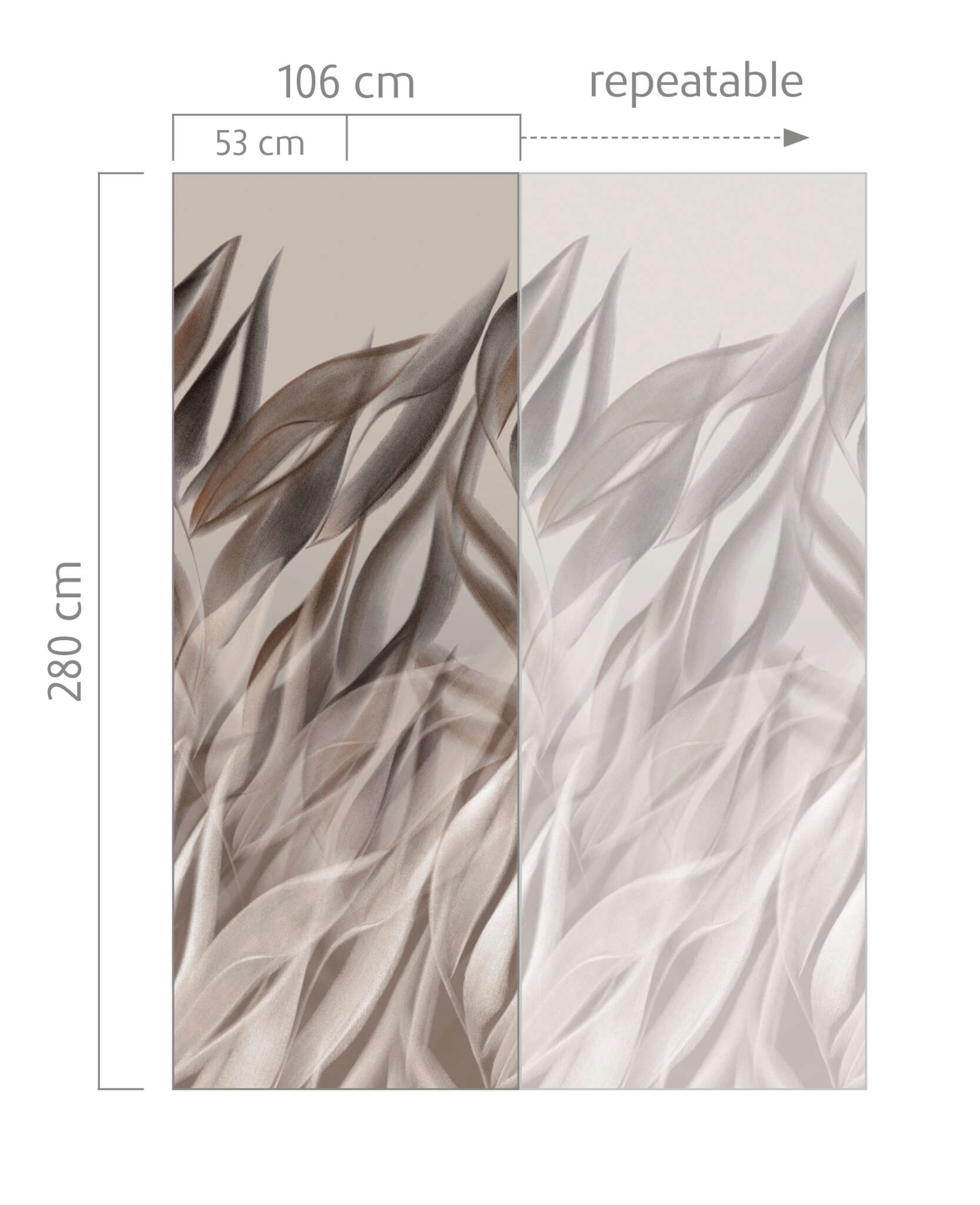 10-367805 Bildauschnitt 1 Non-woven wallpaper in brown-mint Incanto 367805