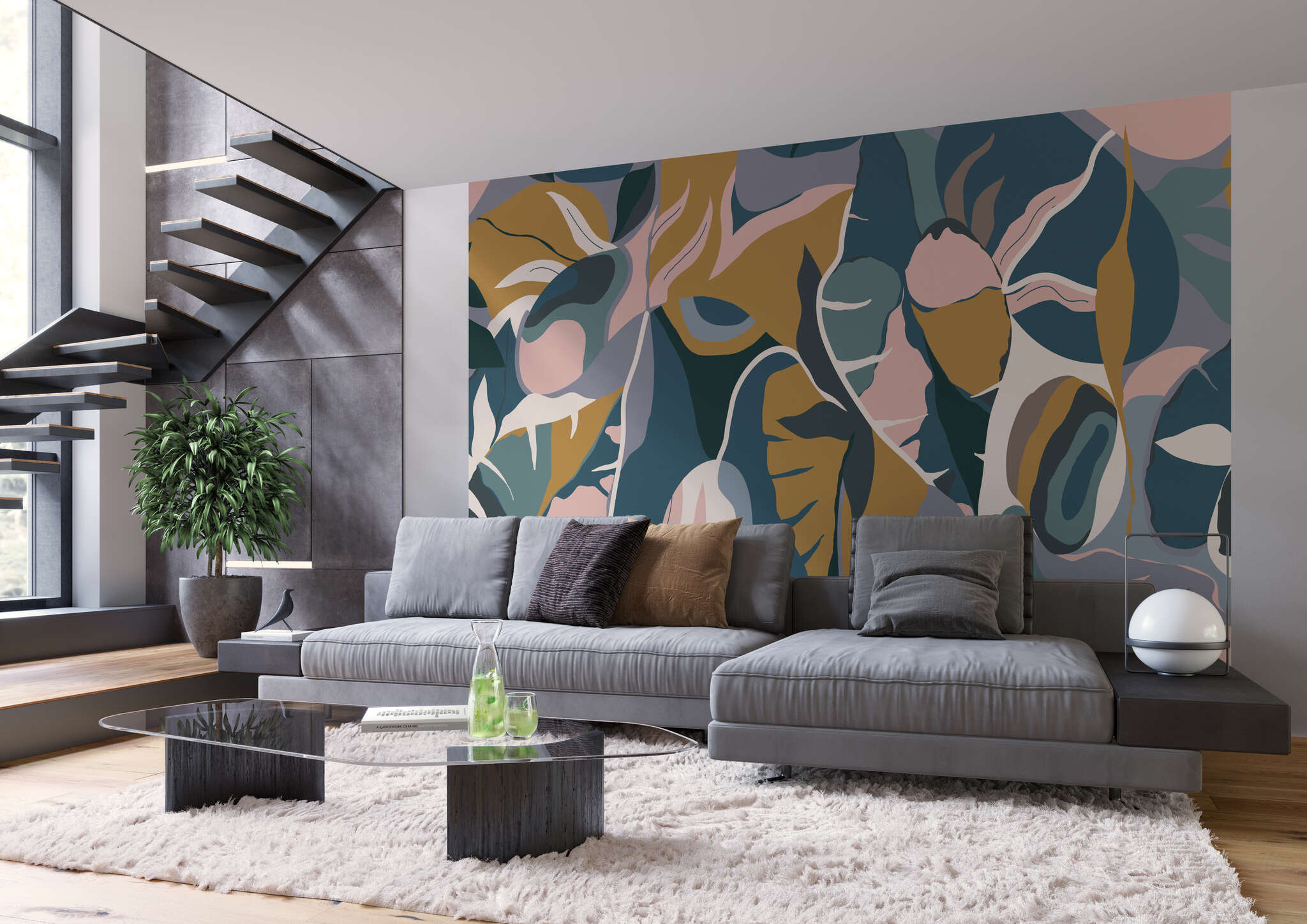 10-688177 Raumsituationen 2 Tropical House wall mural 688177