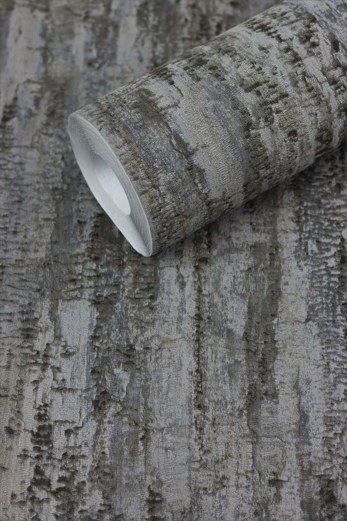 10-554076 Detailaufnahmen 11 Detailed image of Wallpaper with a grain that looks like tree bark