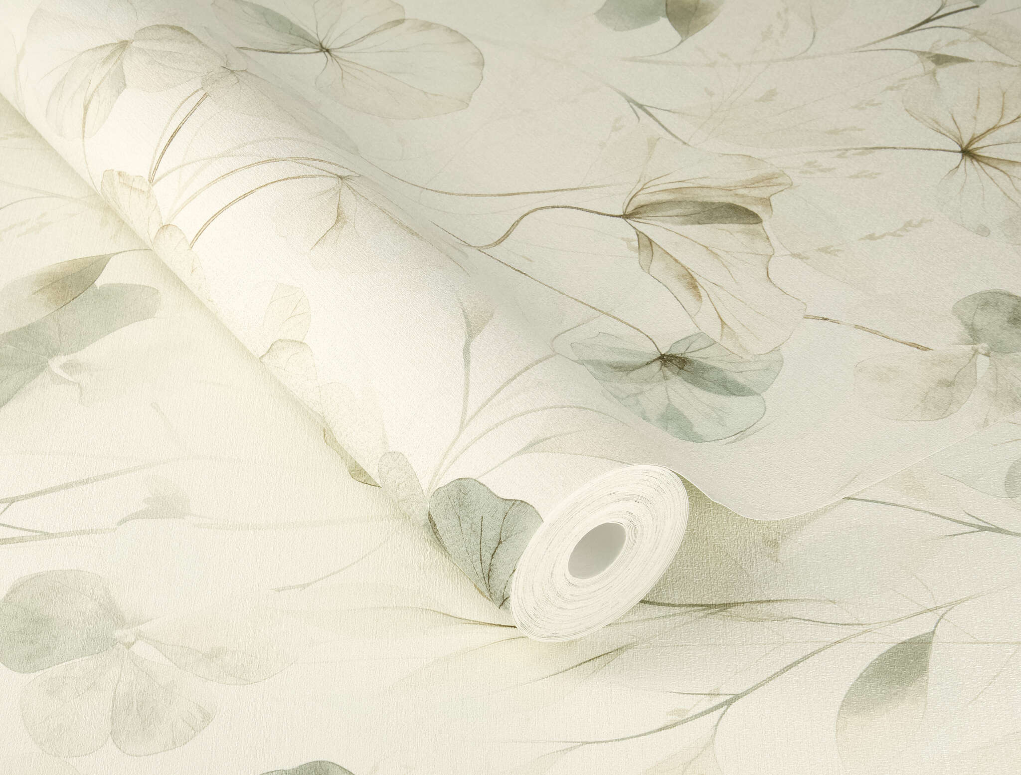 10-709070 Detailaufnahmen 1 Non-woven wallpaper in green-sage Farmhouse 709070