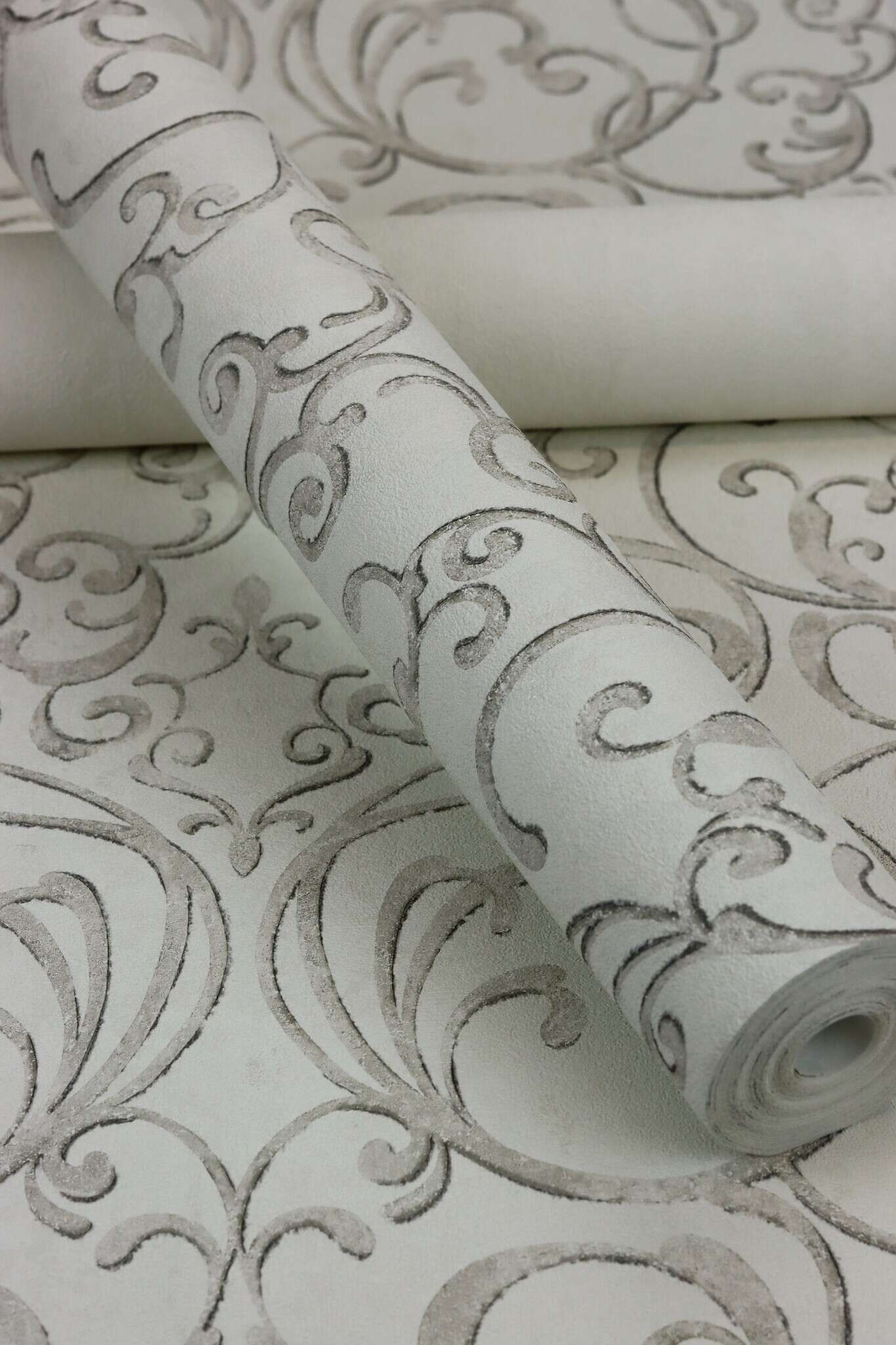10-651607 Detailaufnahmen 9 Non-woven wallpaper in white-cream white Selection 651607